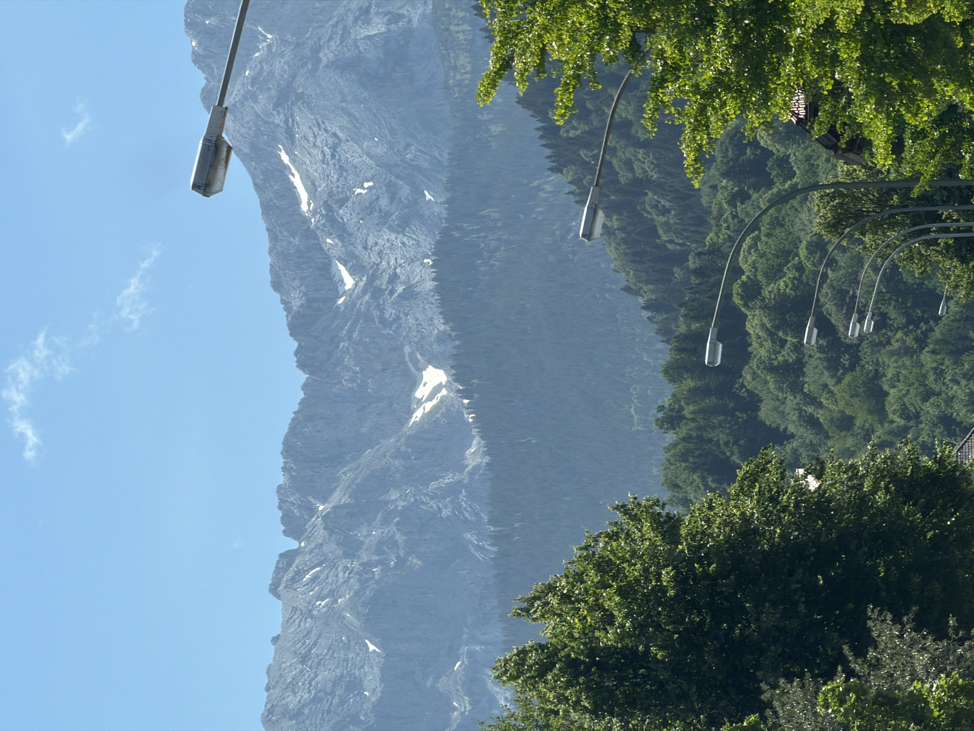 Zugspitze Mountain Range Photographed Under Clear Skies in Bavaria