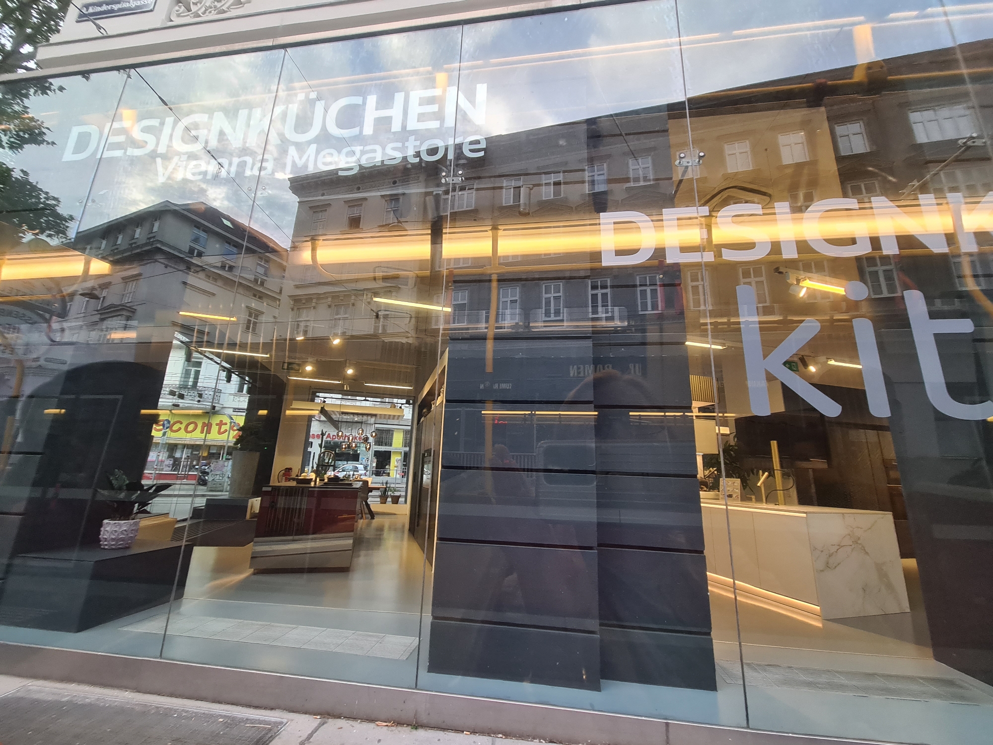 Street-level Vienna: tram tracks, pedestrian zones, and storefronts