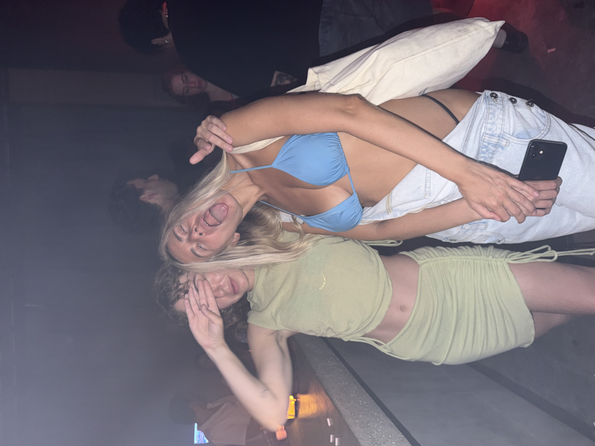 Late-night bar scene in Tel Aviv