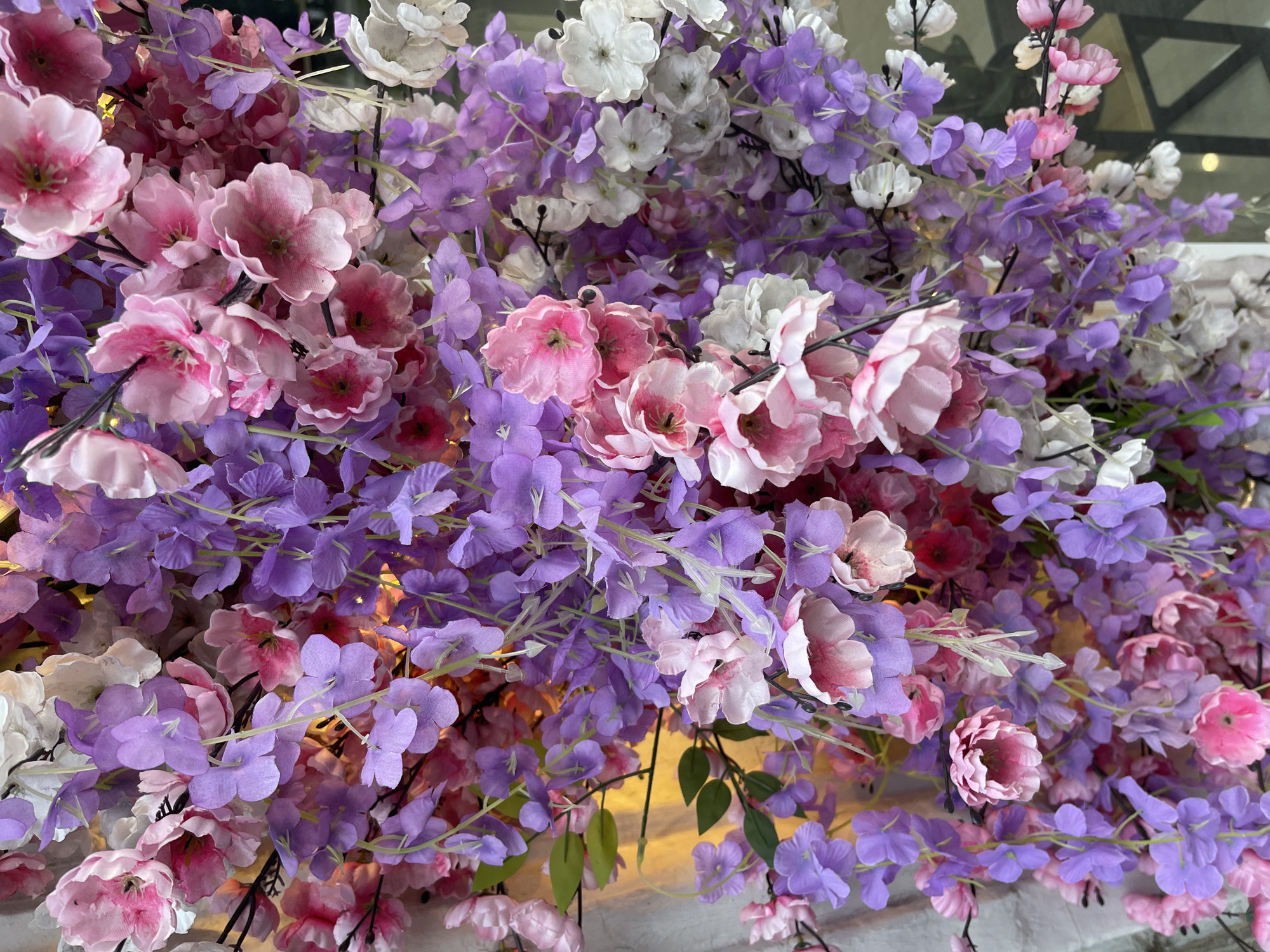 Afternoon in a decorated Moscow park, flowers and everyday scenes