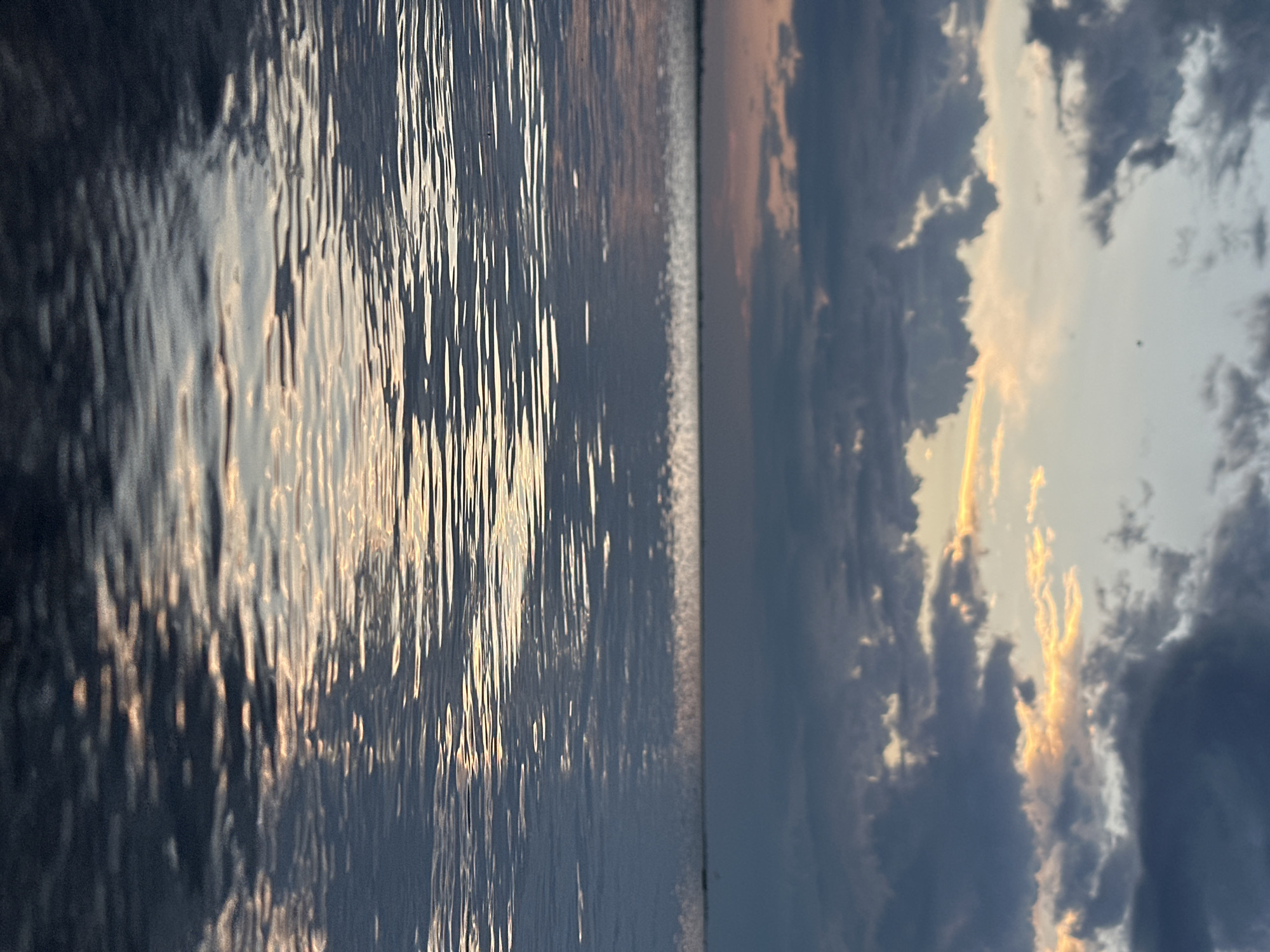 Dusk over a calm lake near Kokshetau, Kazakhstan