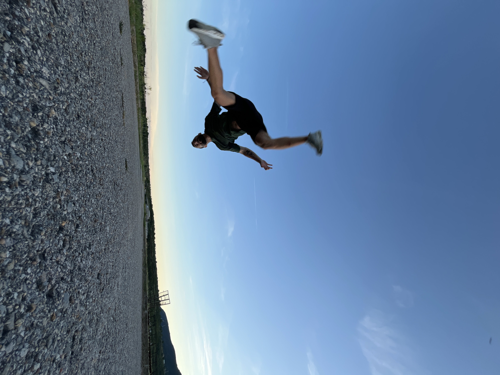 Backflips and selfies on a summer afternoon in Shumen