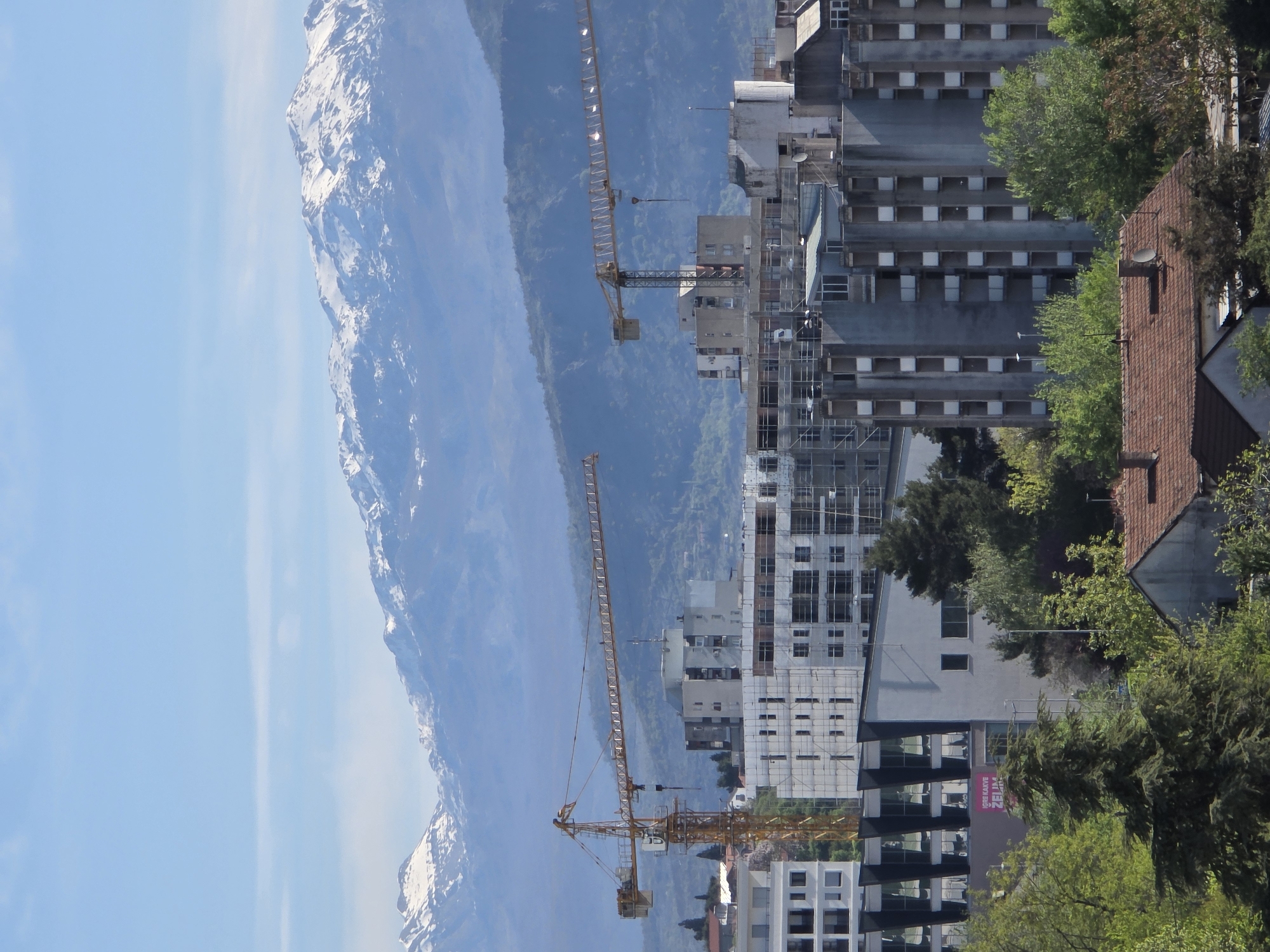 Construction activity documented across Podgorica development sites