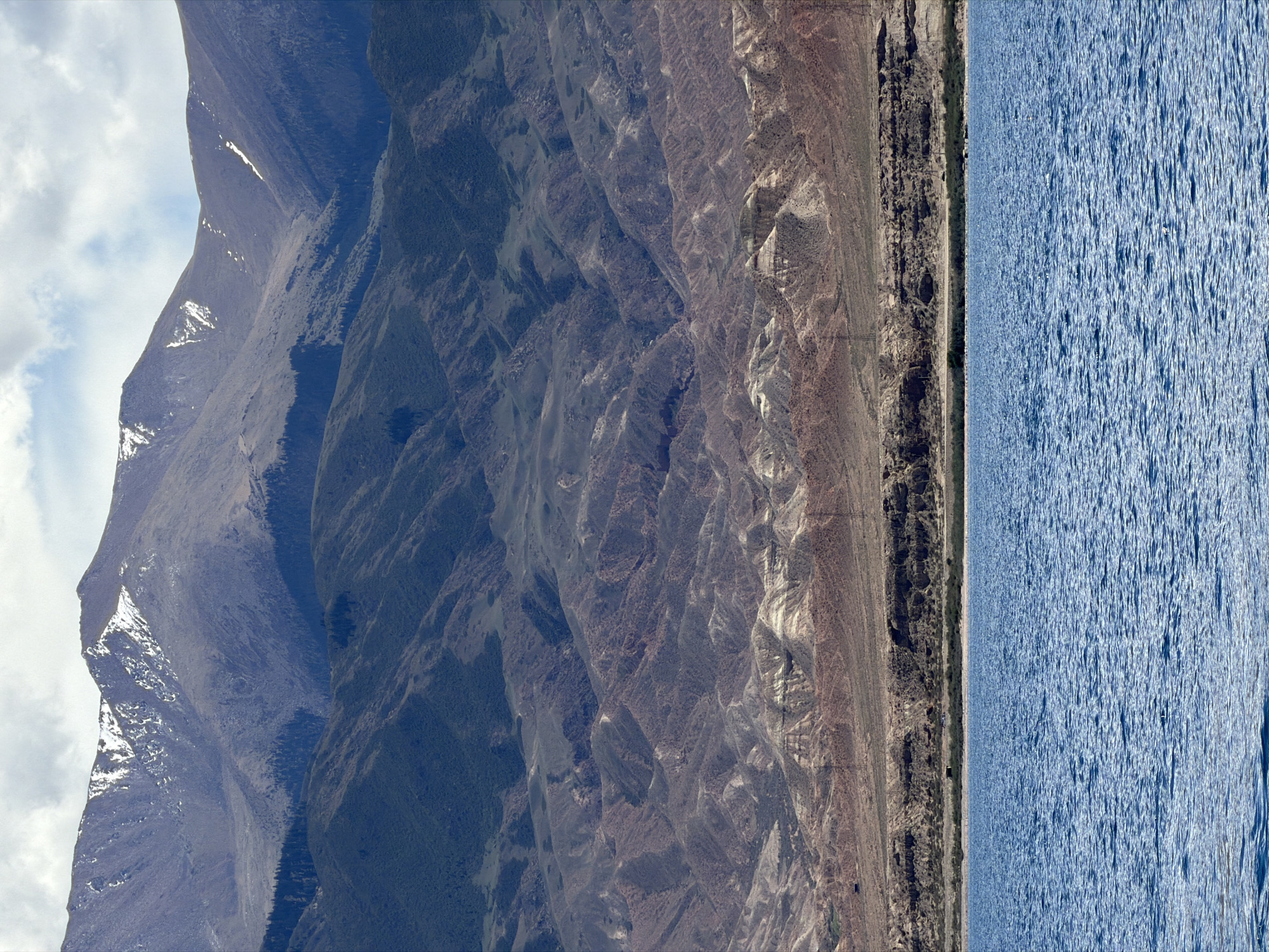 Scenic lake views documented near Tong, Kyrgyzstan