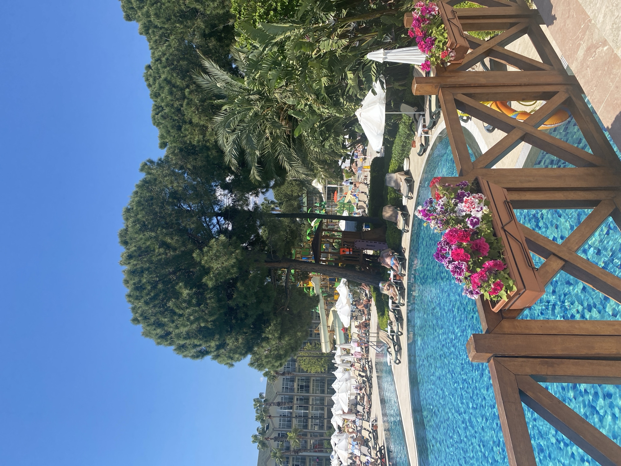 Morning scenes documented at Kemer resort facility