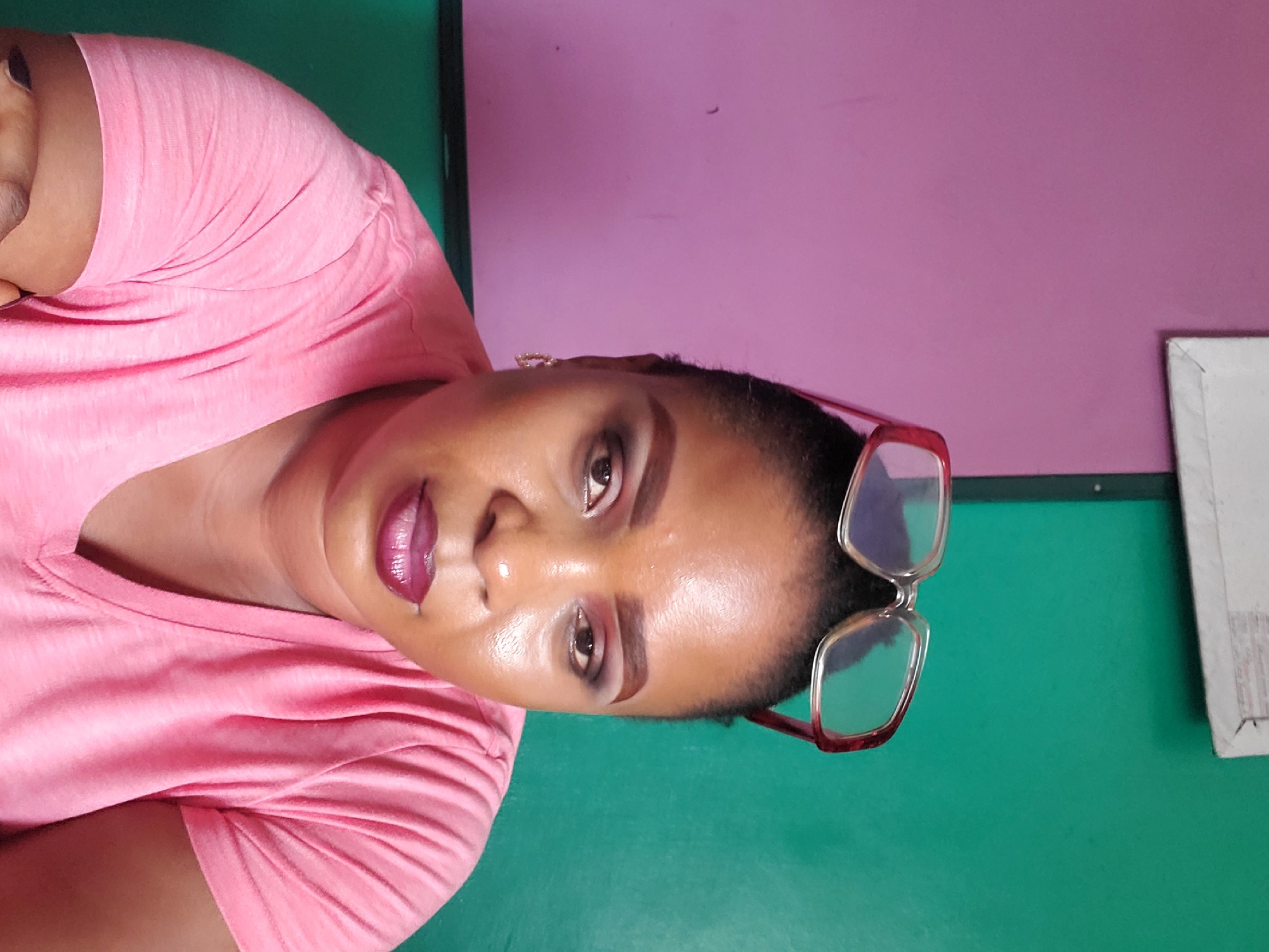 Woman photographed in portrait session in Agani, Nigeria