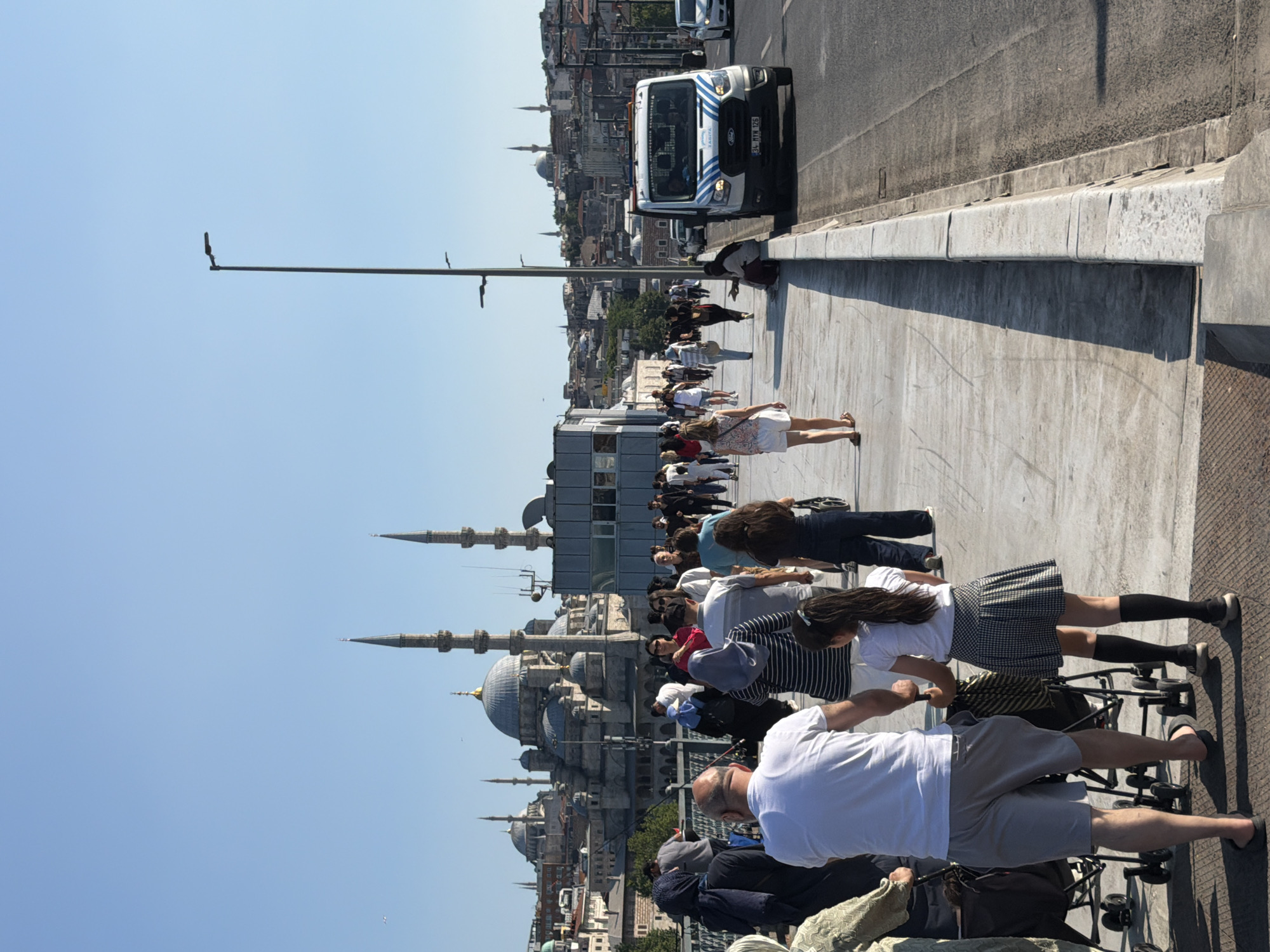 Afternoon scenes around Istanbul's Galata Bridge and Bosphorus waterfront