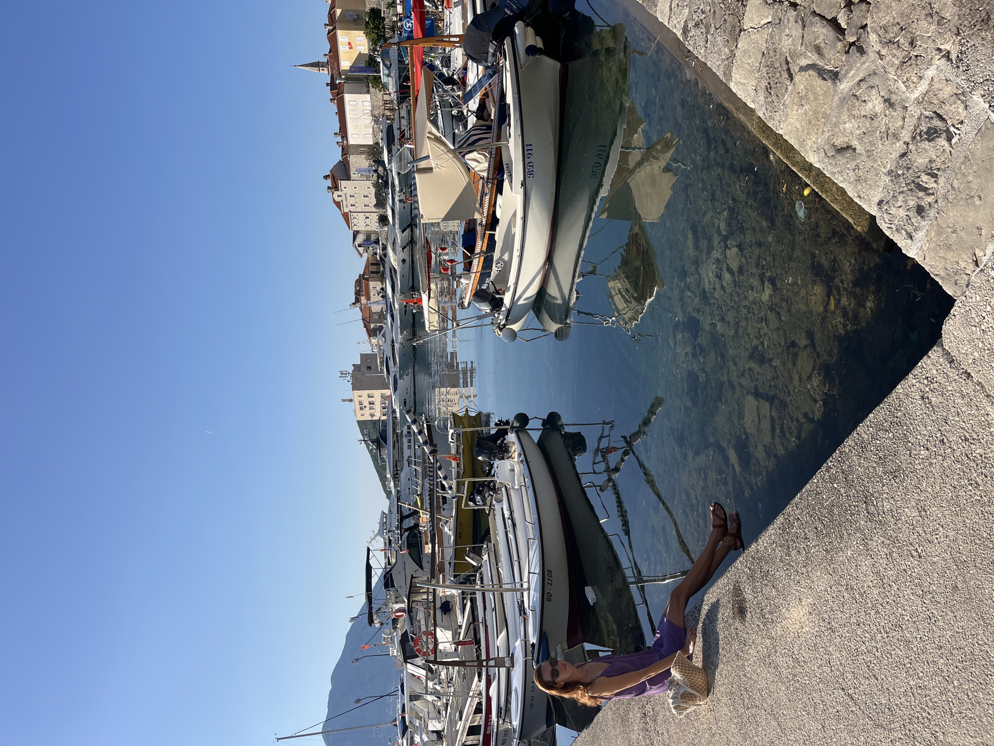 Morning documentation of Budva marina and surrounding areas