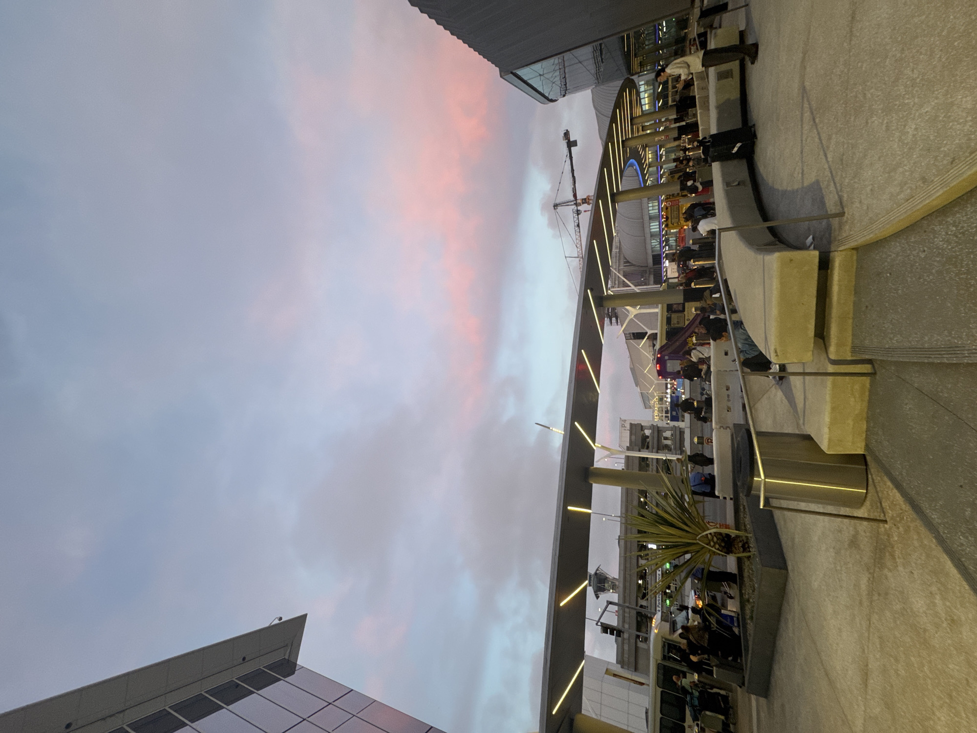 Dawn sky photographed near Los Angeles airport