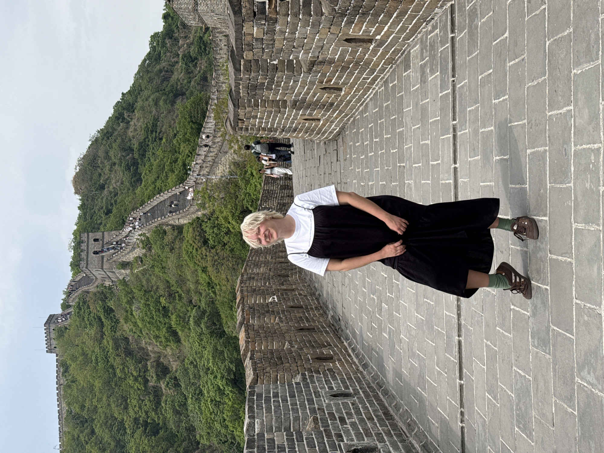 Early morning visitor spotted on Great Wall in Huairou