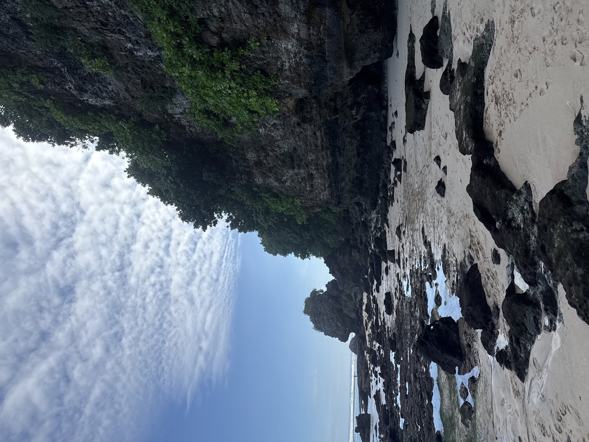 Morning beach exploration documented in Kuta Selatan, Indonesia