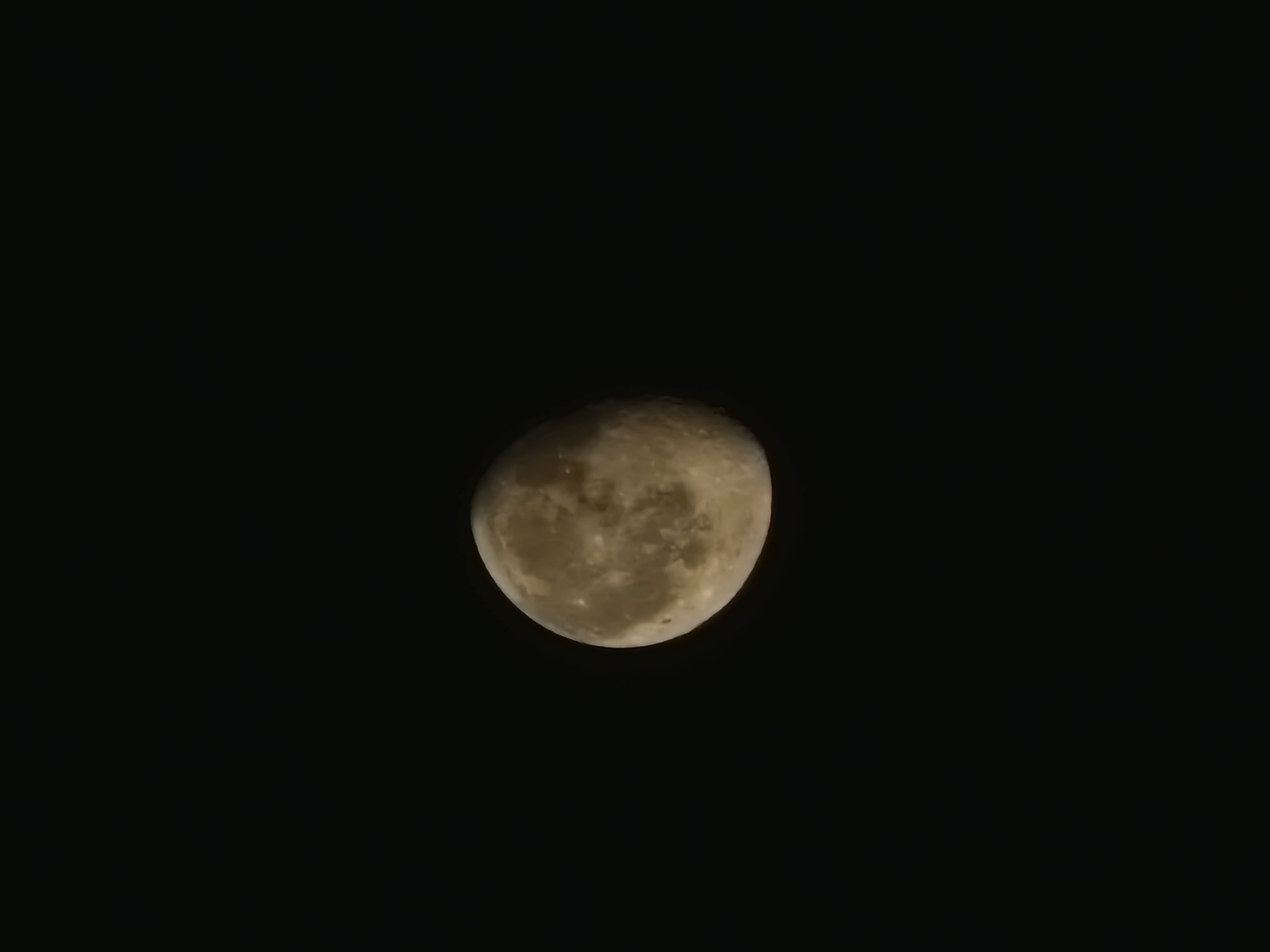 Moon surface detail shot from Shymkent on a clear August night