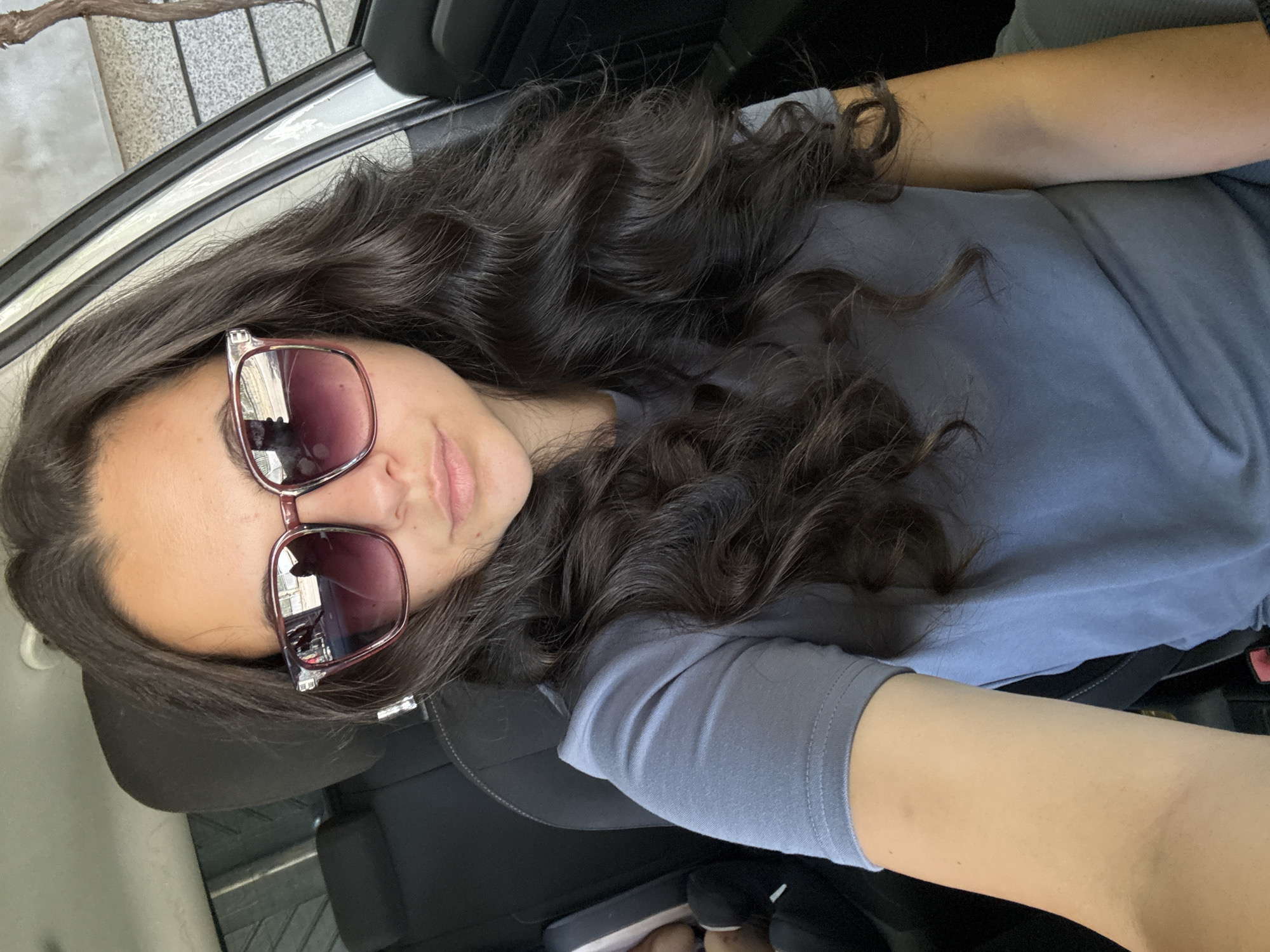 Quick selfie in a car, Oreshak, Bulgaria