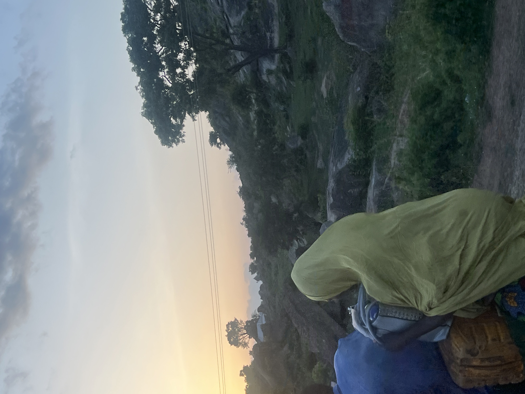 Sunset documented across rural landscape in Ribina East, Nigeria