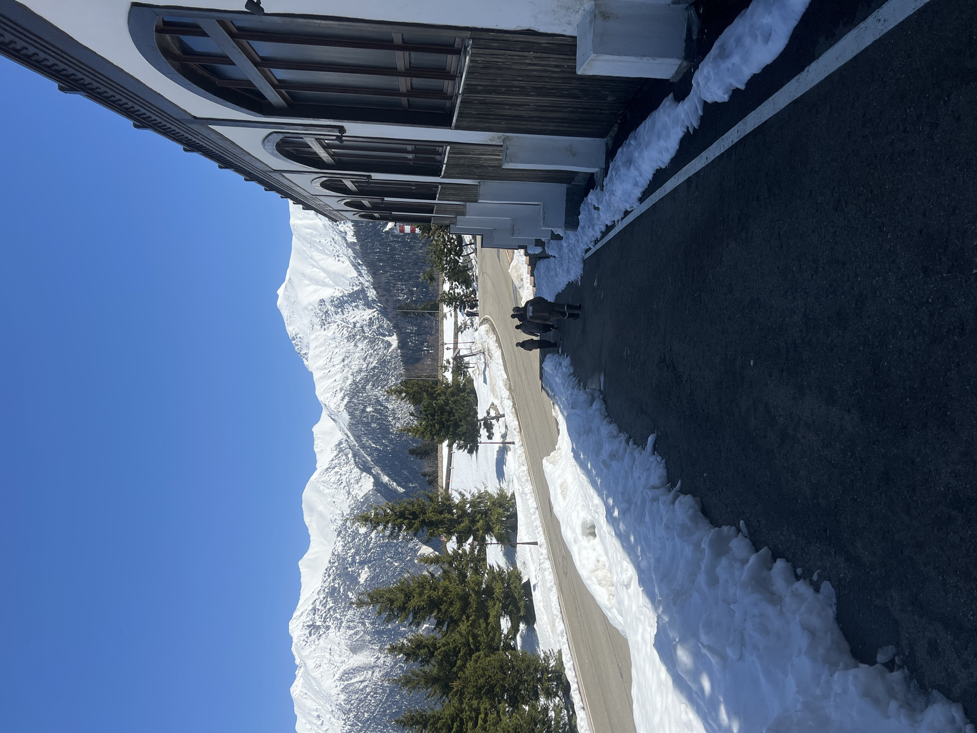 Winter morning documented at Russian mountain resort in Caucasus