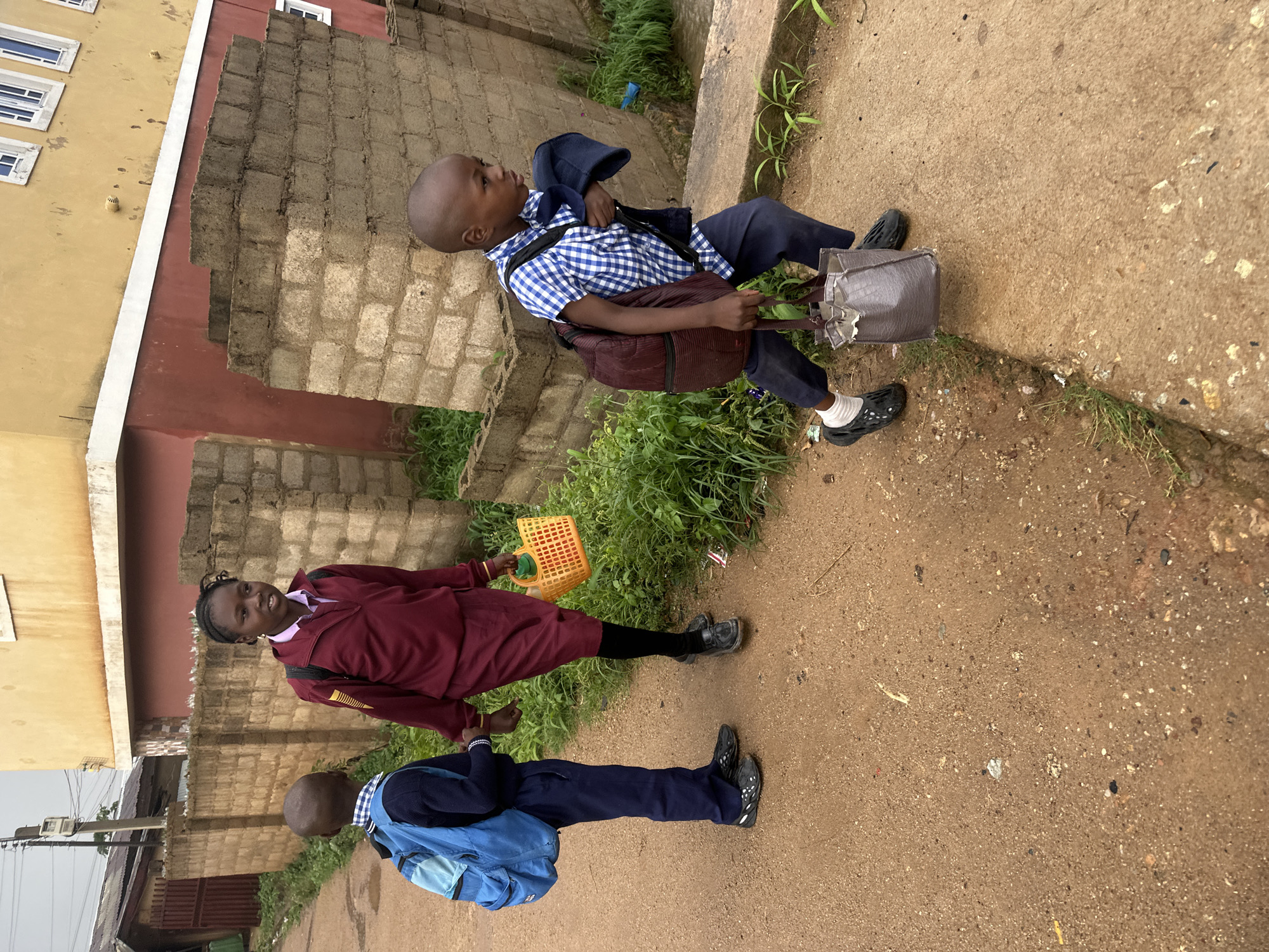 Rainy afternoon street life in Gwong, Nigeria