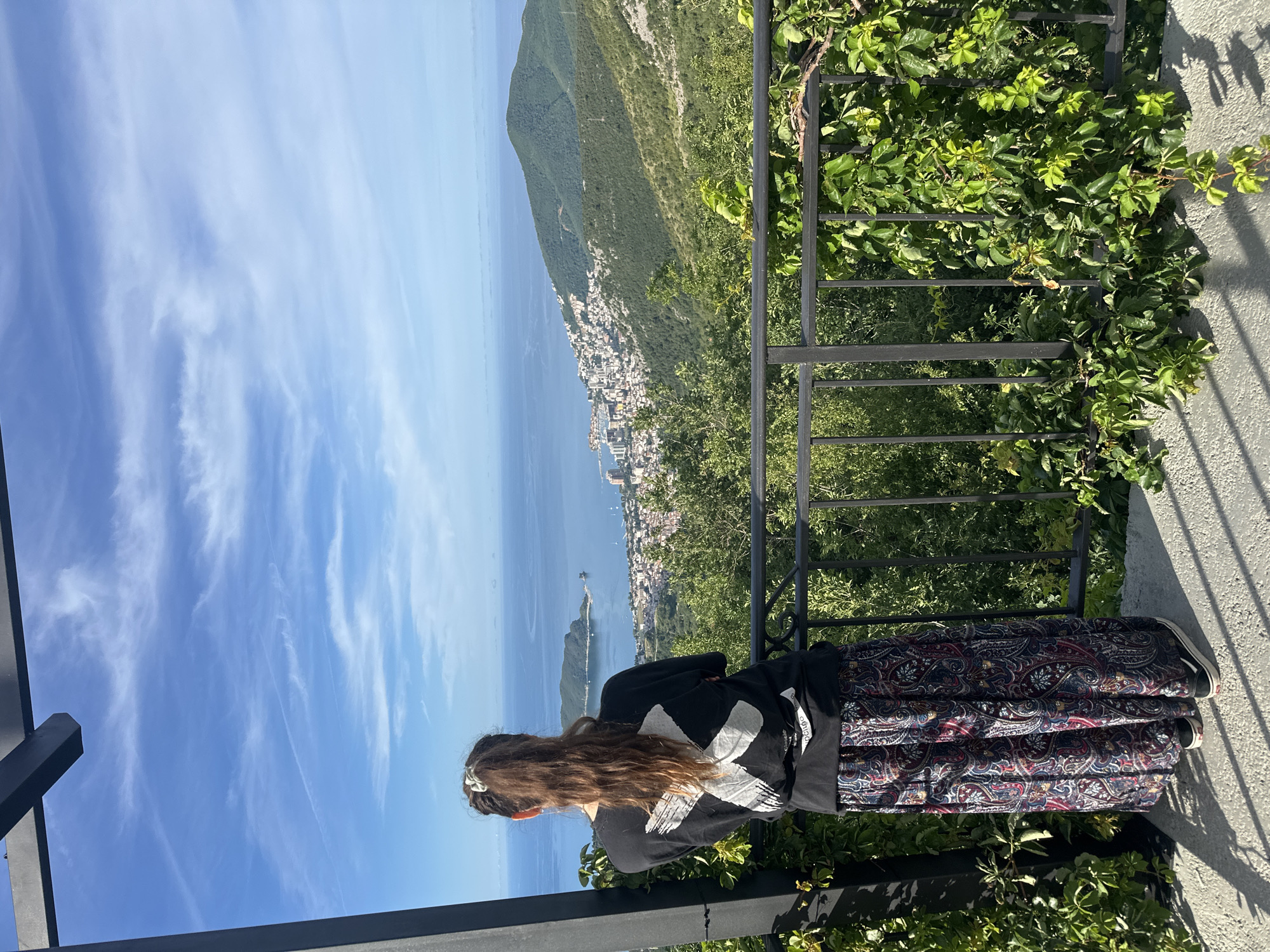 Dawn panoramic views captured from mountain overlook in Montenegro