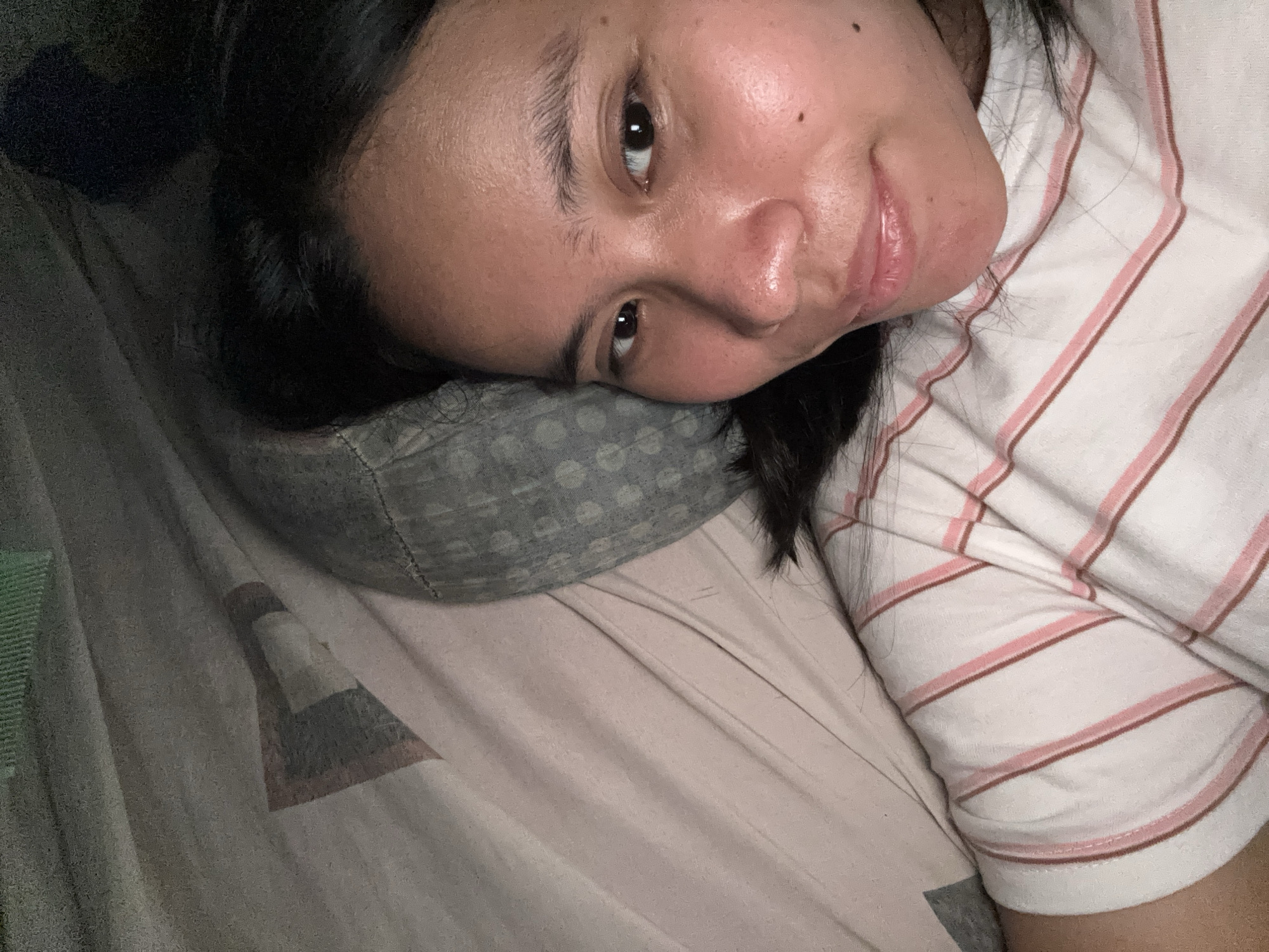 Morning selfie session in East Jakarta with playful poses