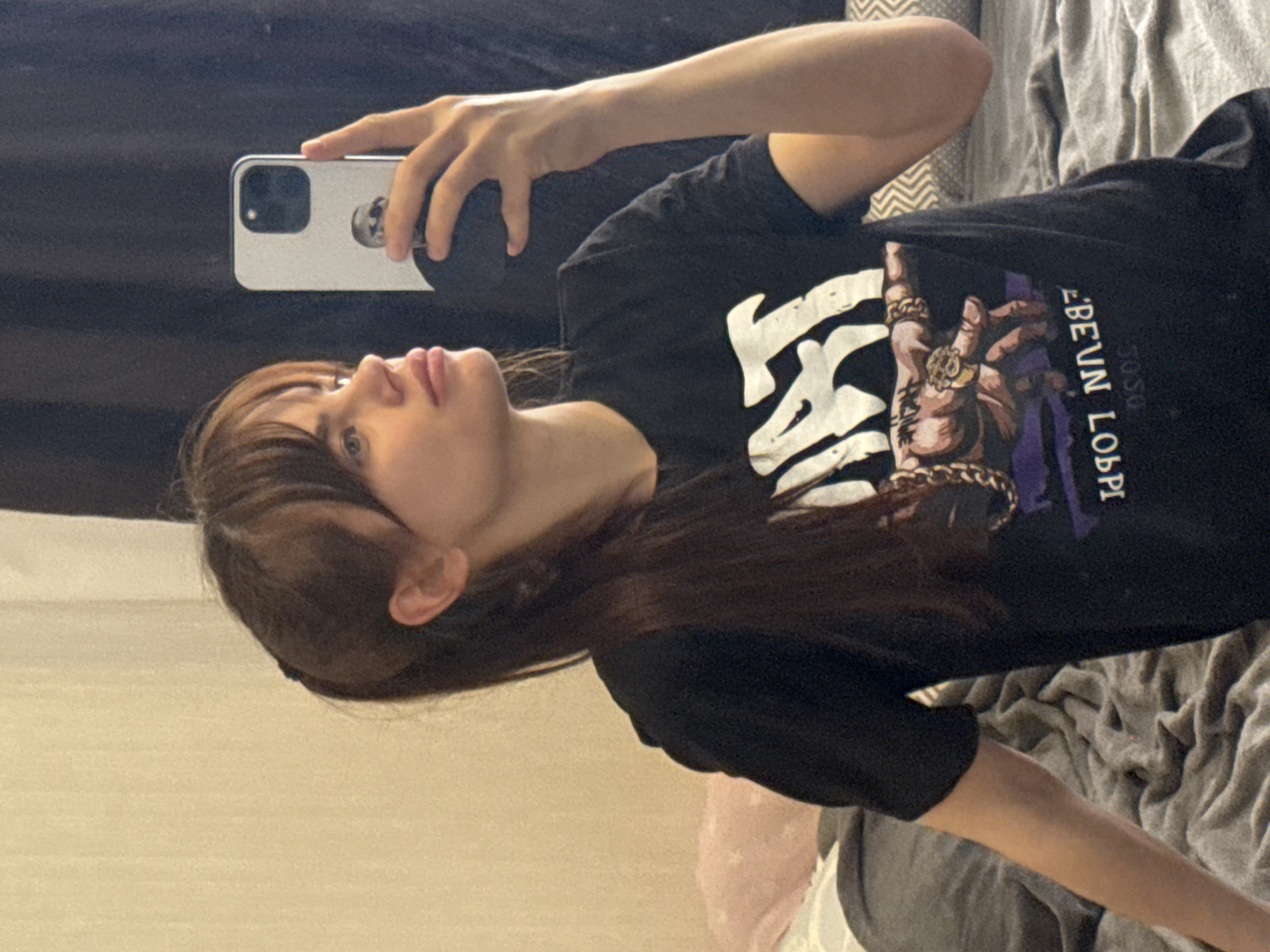 Mirror selfie captured in Rostov-on-Don apartment