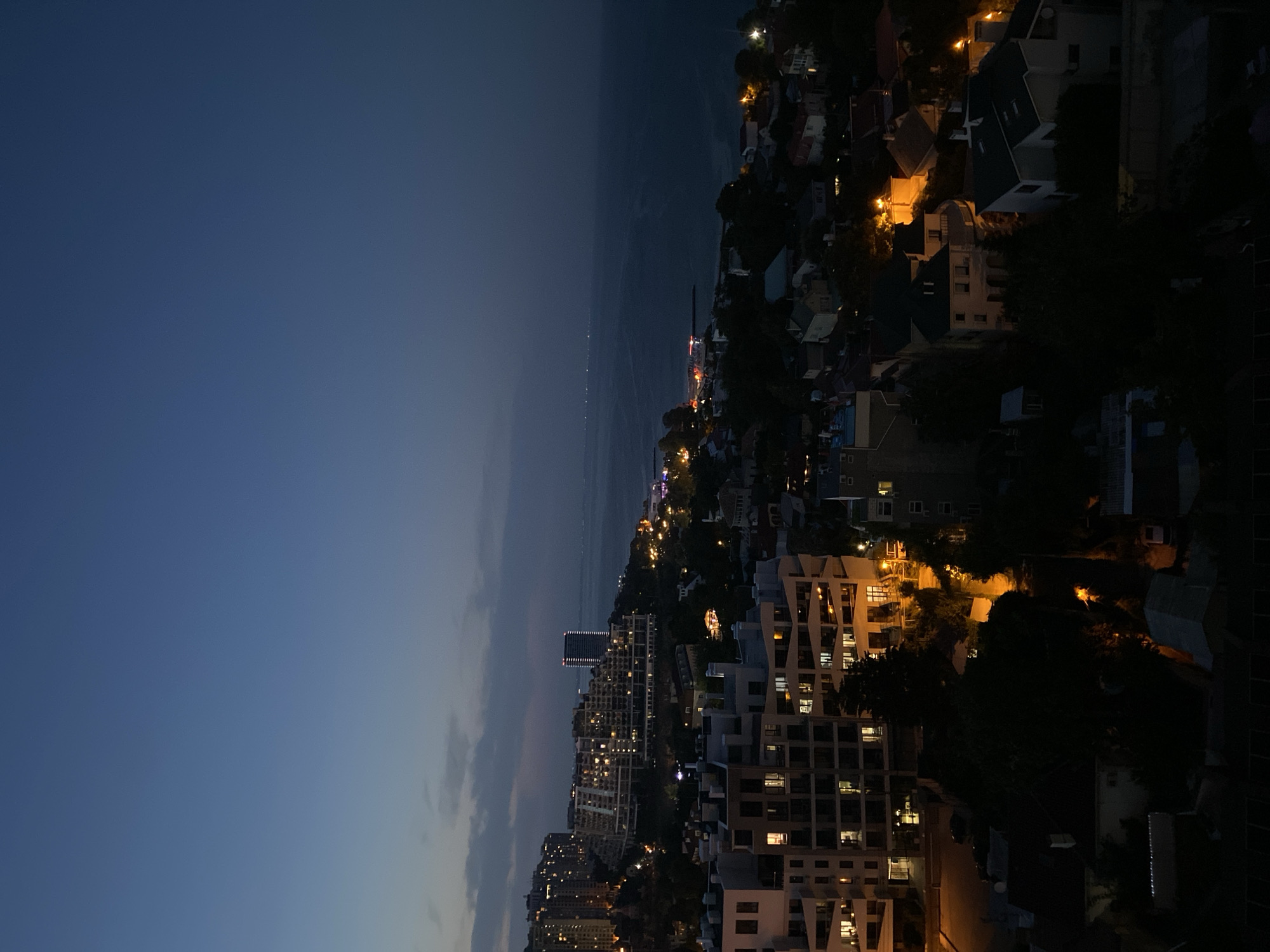 Odesa sunset from above, drinks on the side