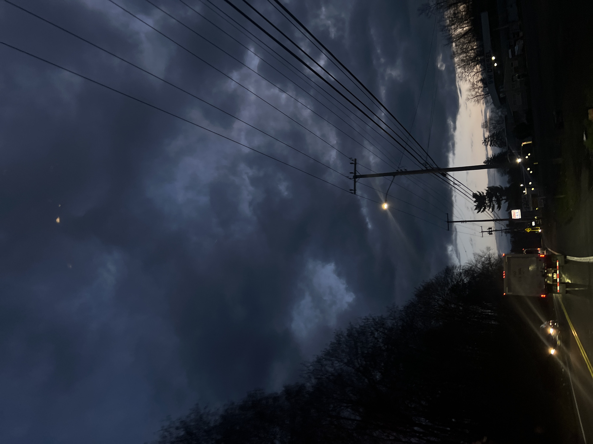 Dramatic storm clouds observed over Hudson Valley communities