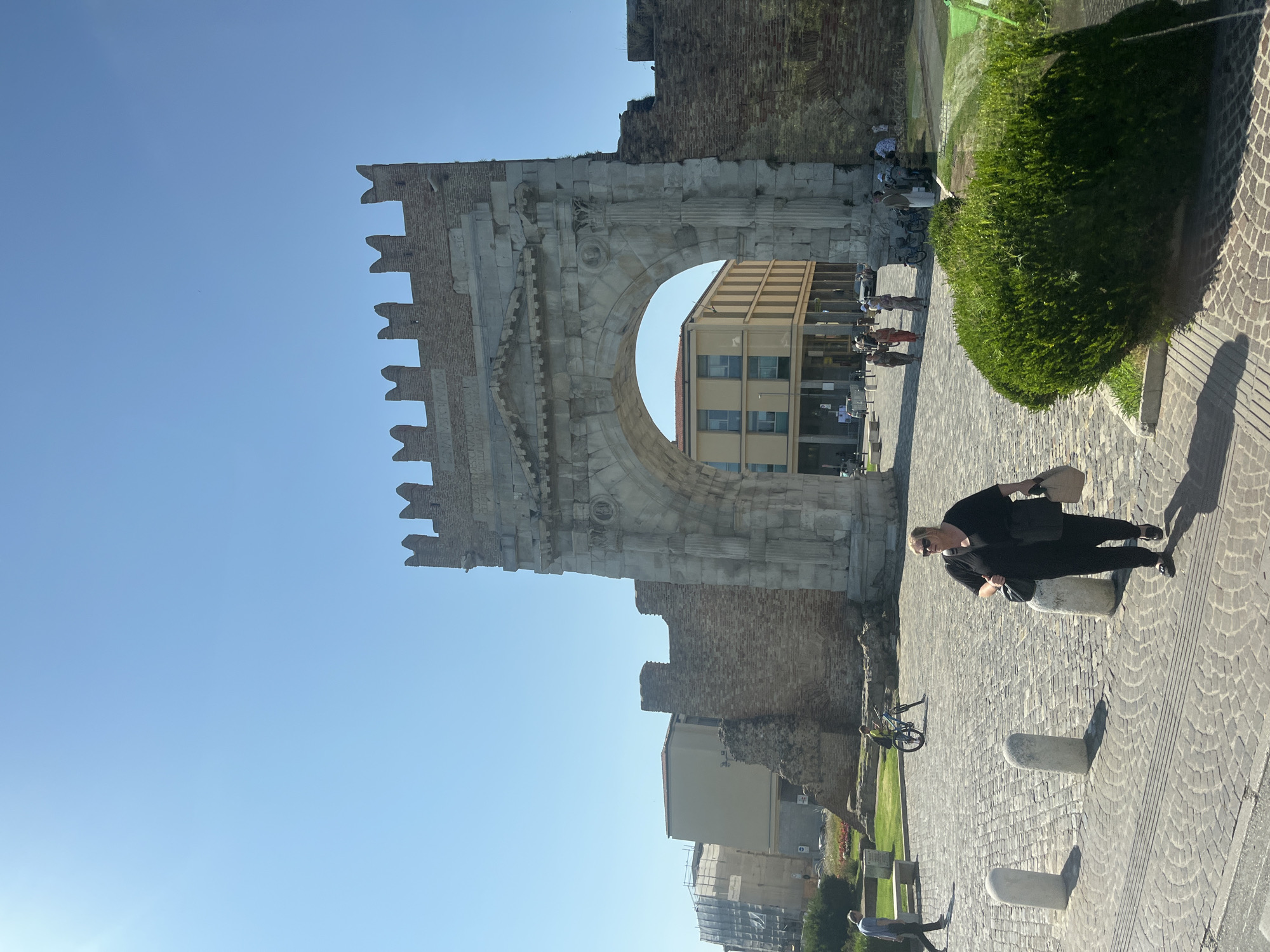 Rome's oldest triumphal arch stands at Rimini's ancient crossroads