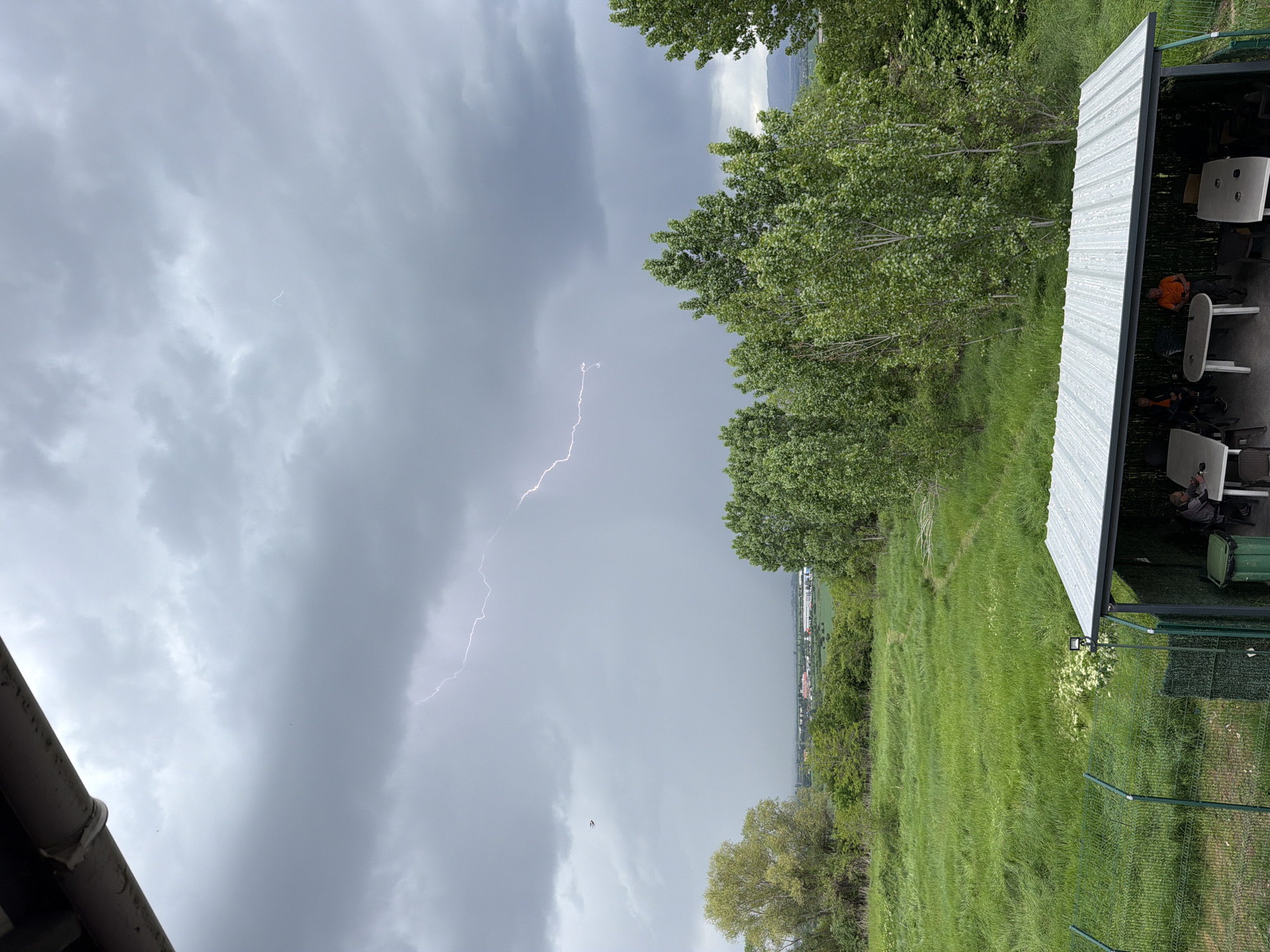 Lightning strike observed during storm in Lozen, Bulgaria