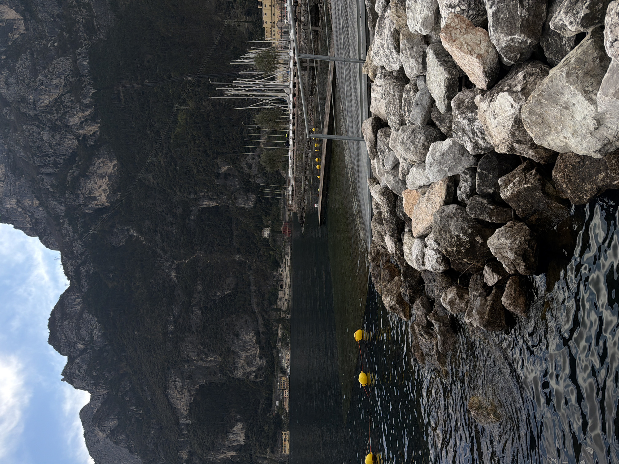 Harbor scenes captured at Riva del Garda waterfront