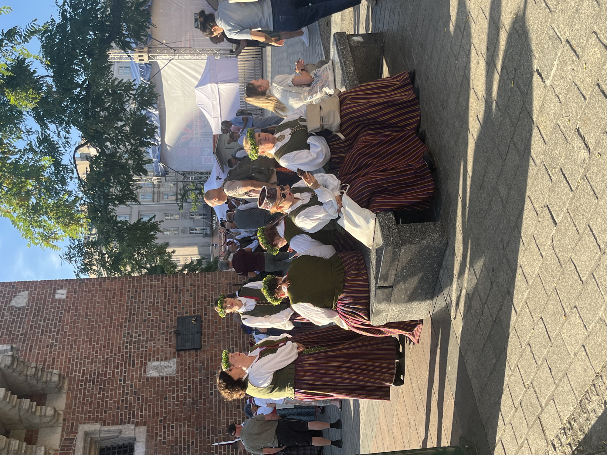 Krakow's Main Market Square — folk costumes, markets, and amber shops