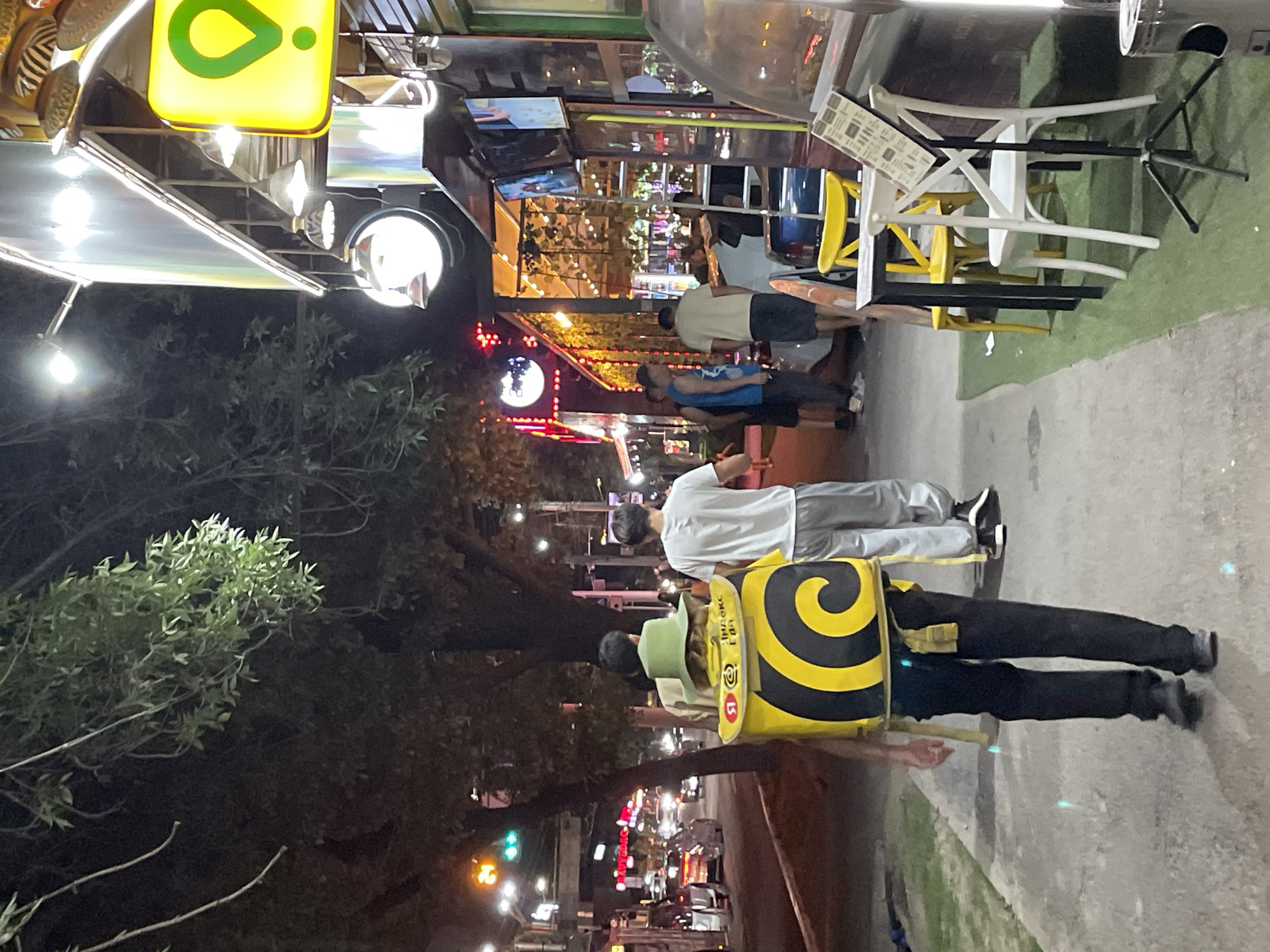 Almaty's Moskva district buzzing on a summer evening