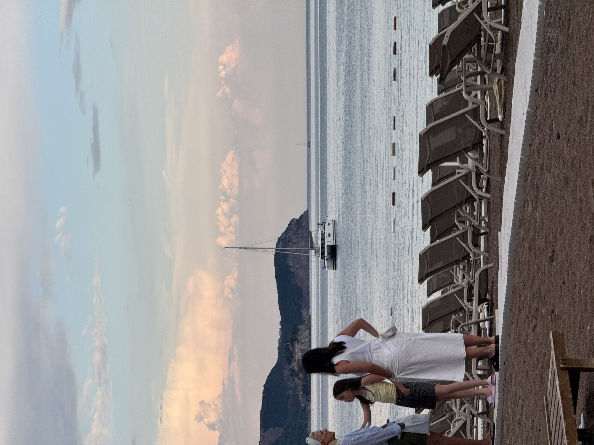 Sunset evening along the Rafailovići coastline, Montenegro