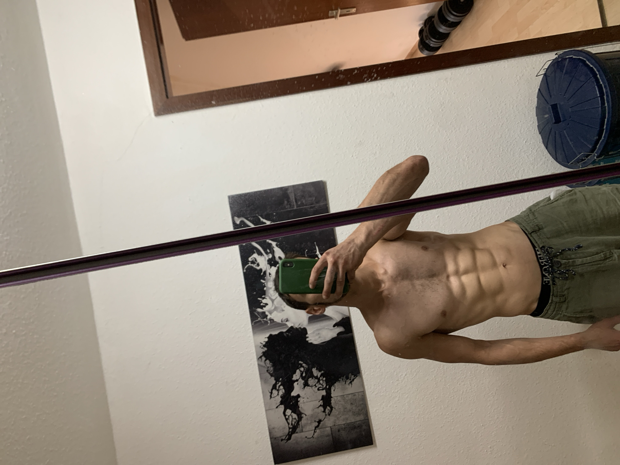 Cats, weights, and a mirror selfie in a Worms apartment