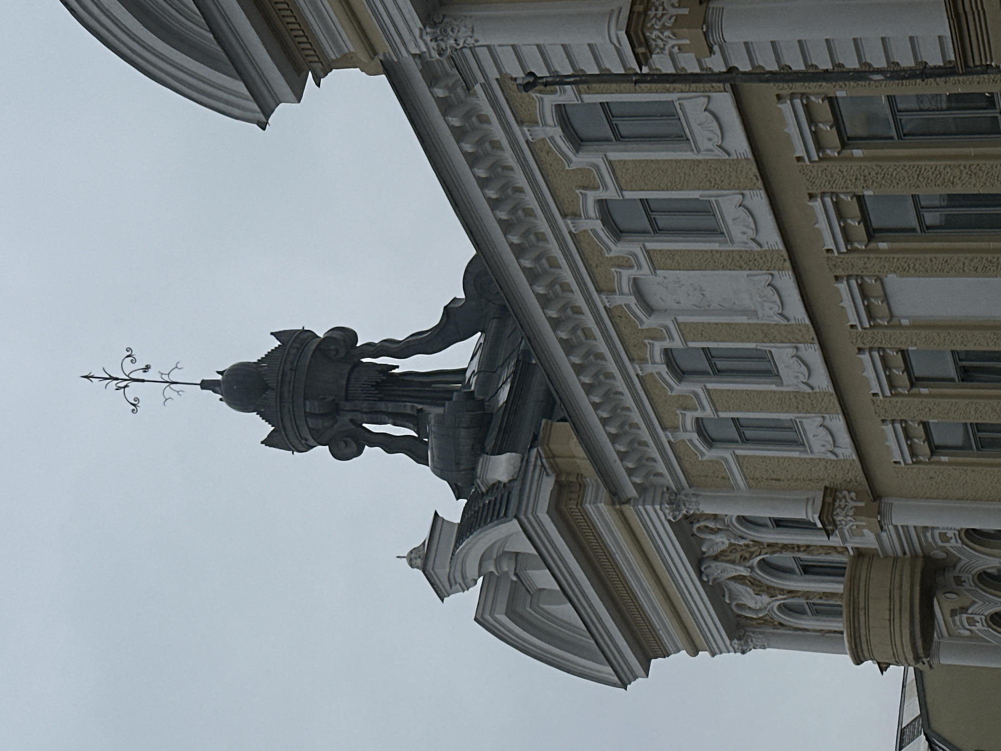 Street architecture and winged sculpture documented in Kazan