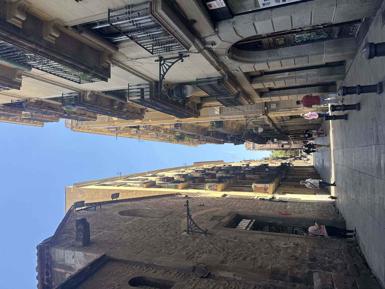 Barcelona street scenes documented during morning hours