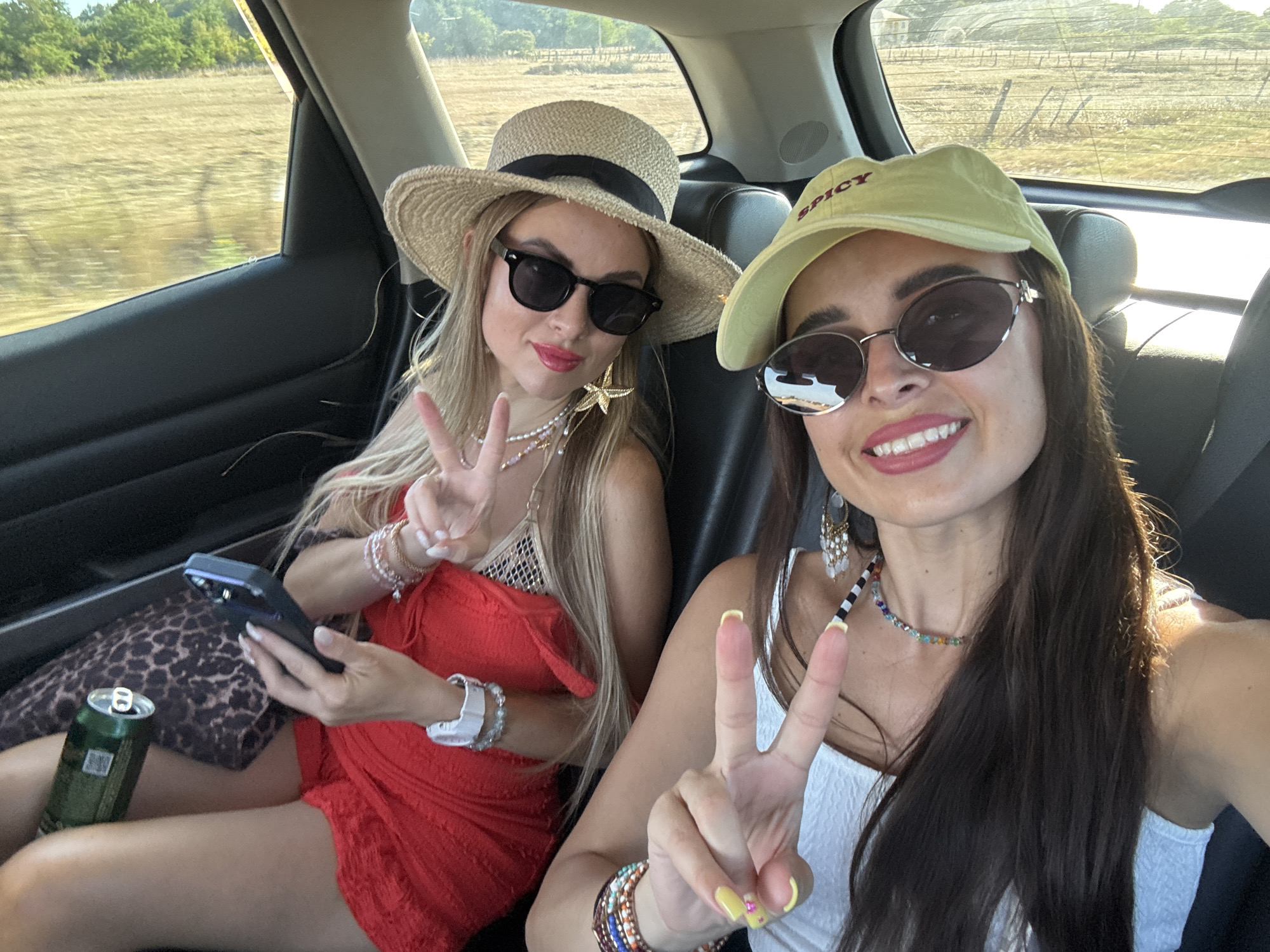 Beach day selfies and hangouts at a coastal spot