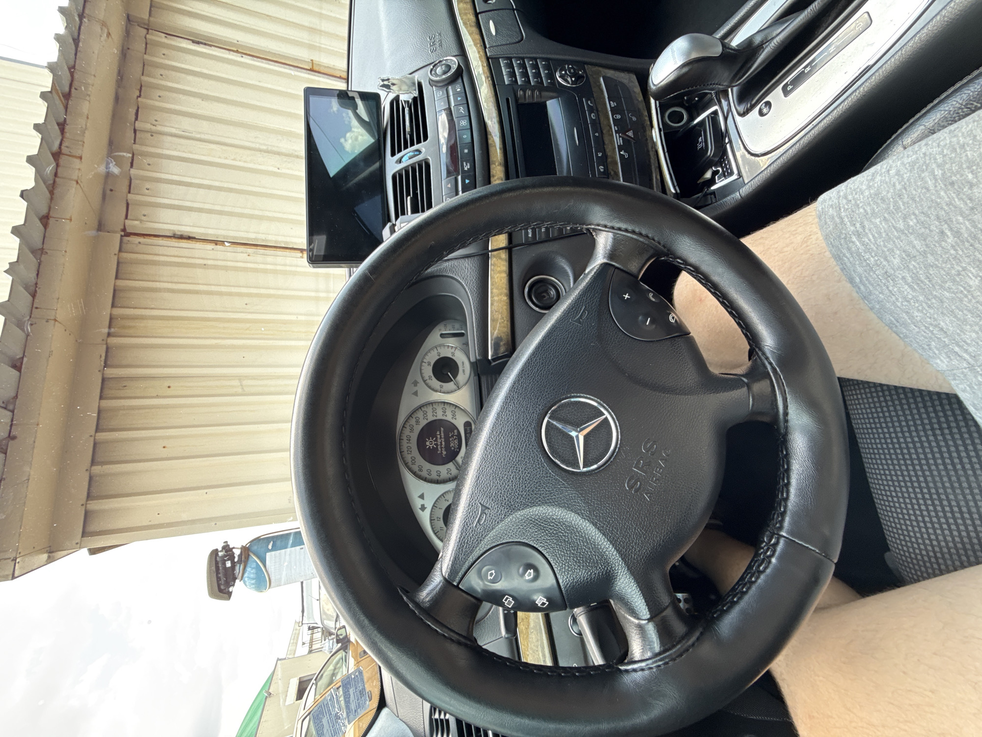 Mercedes-Benz sedan checked out in a Stara Zagora parking lot