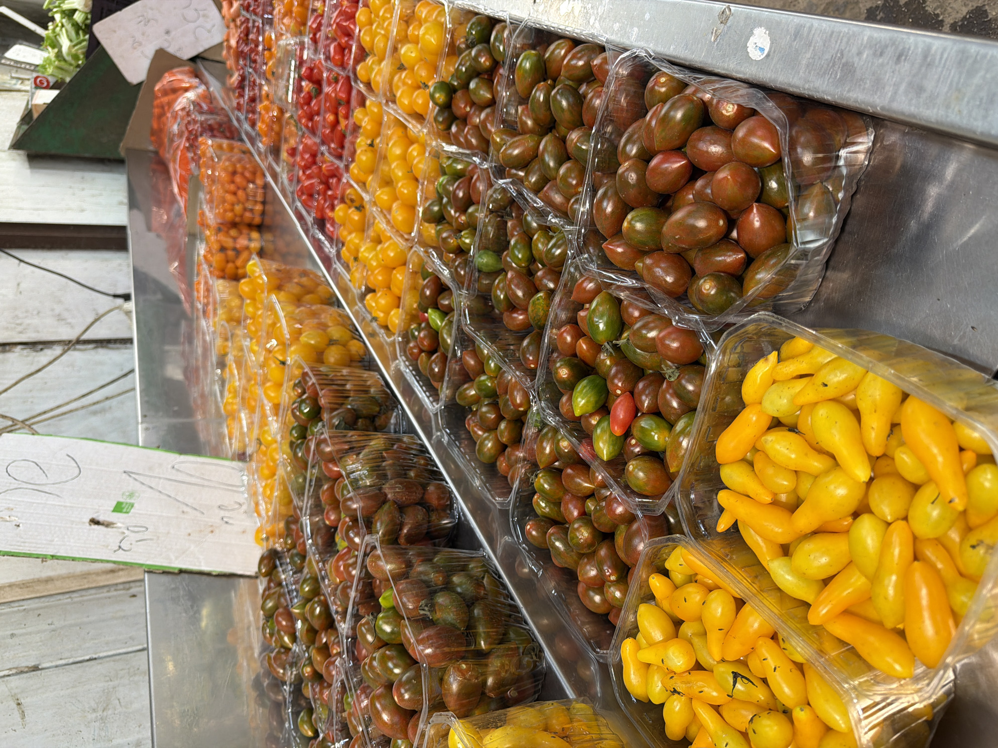 Fresh produce market documented in Kadima-Zoran, Israel