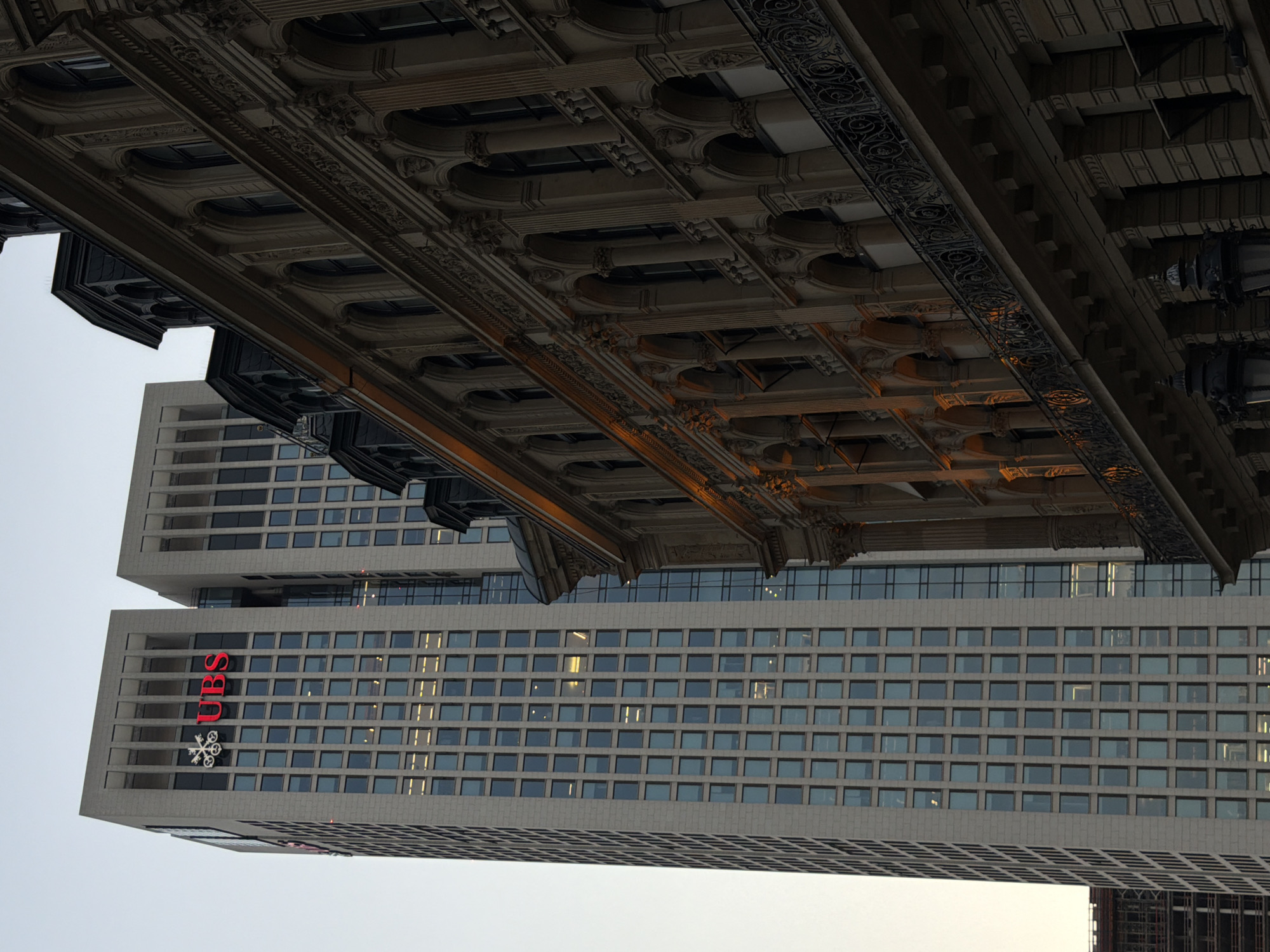 Frankfurt financial district: towers, street-level, and sky