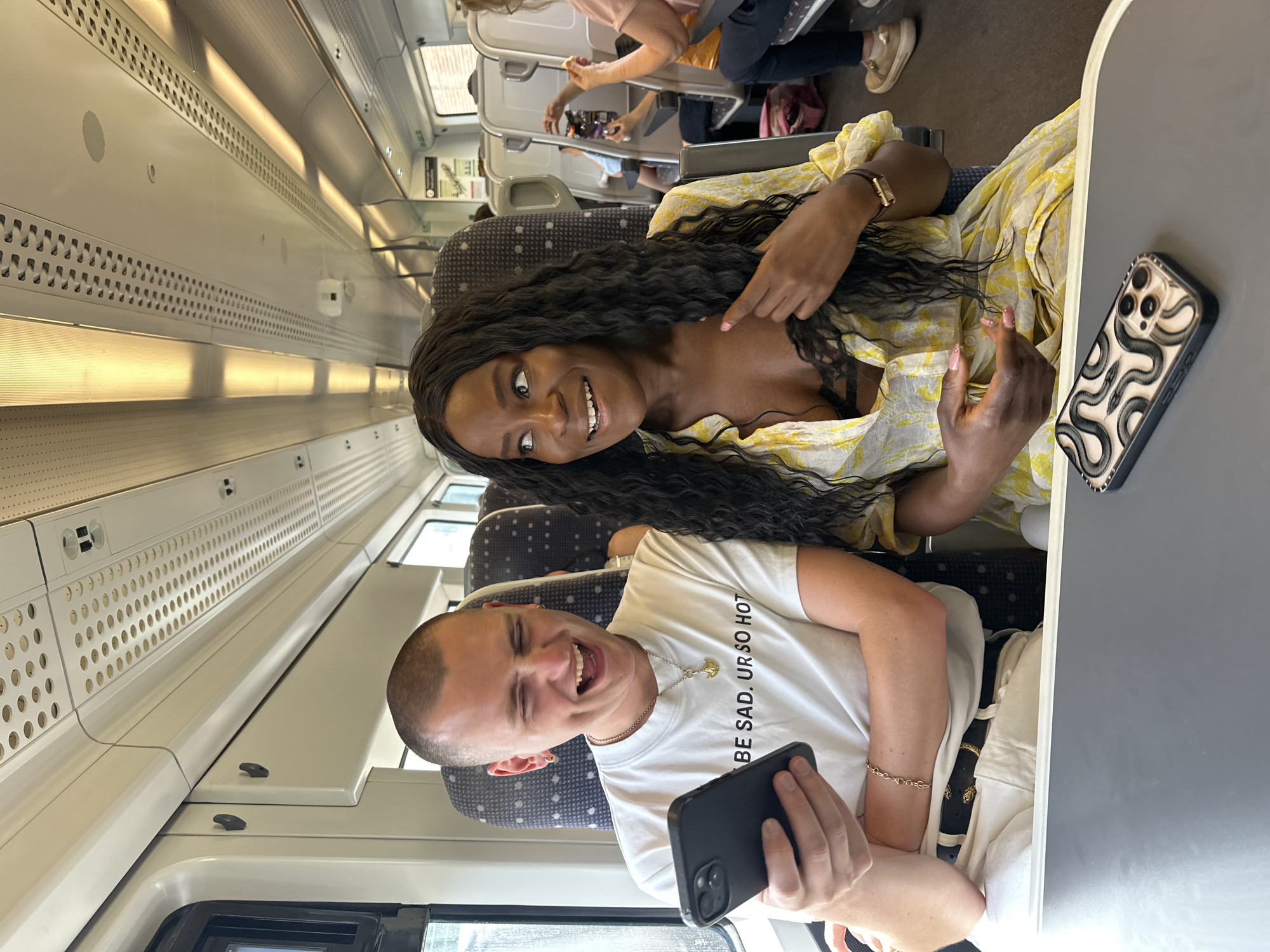 Two passengers observed on train in Welwyn Hatfield area