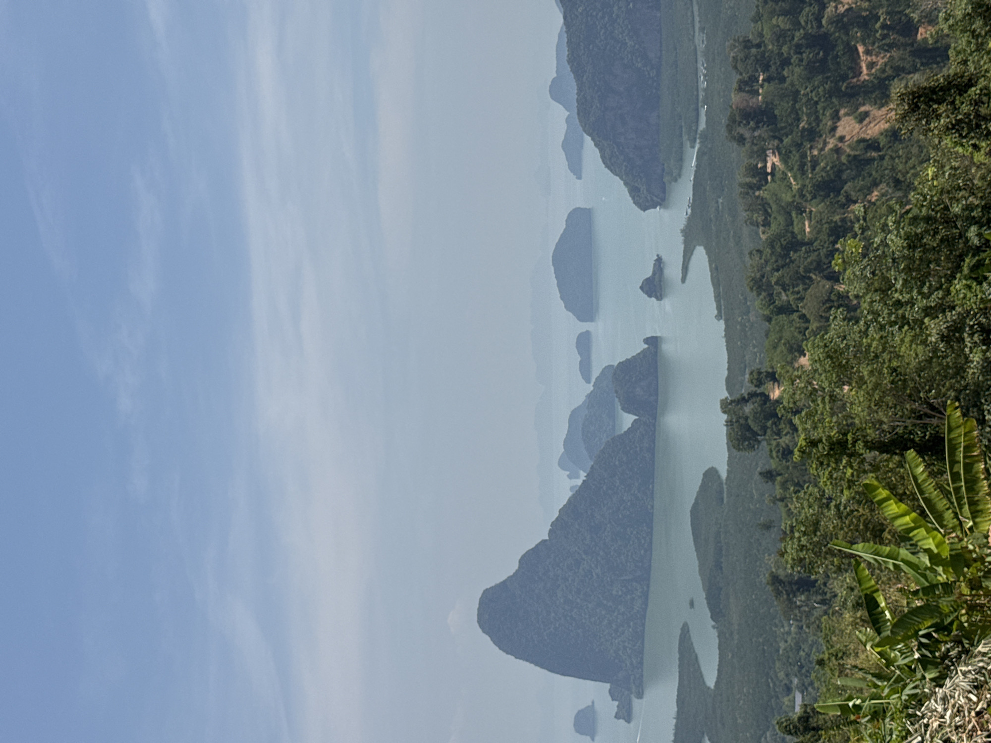Karst bay landscape photographed in Ban Khlong Khian, Thailand