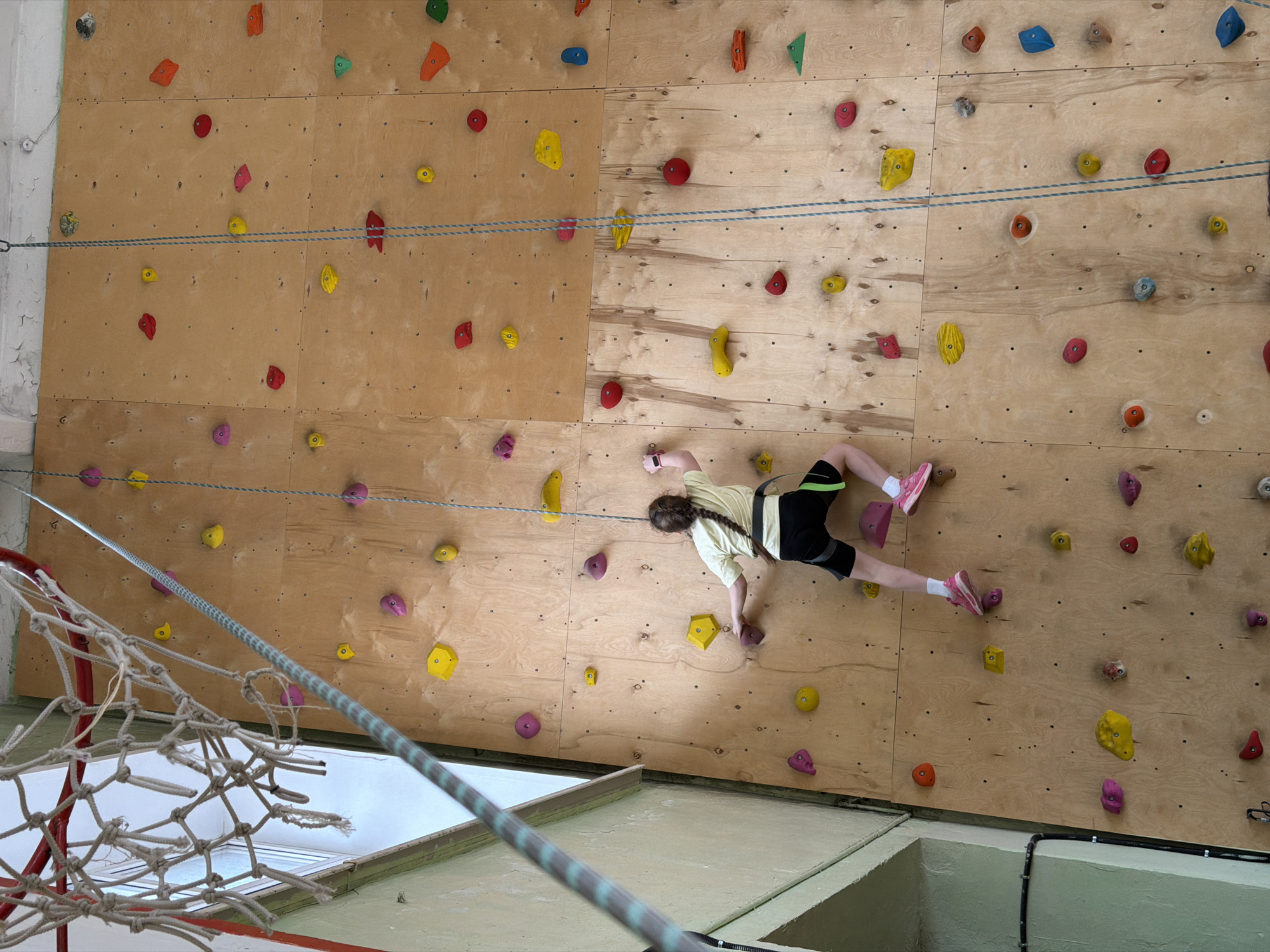 Children participate in indoor rock climbing session in Izhevsk