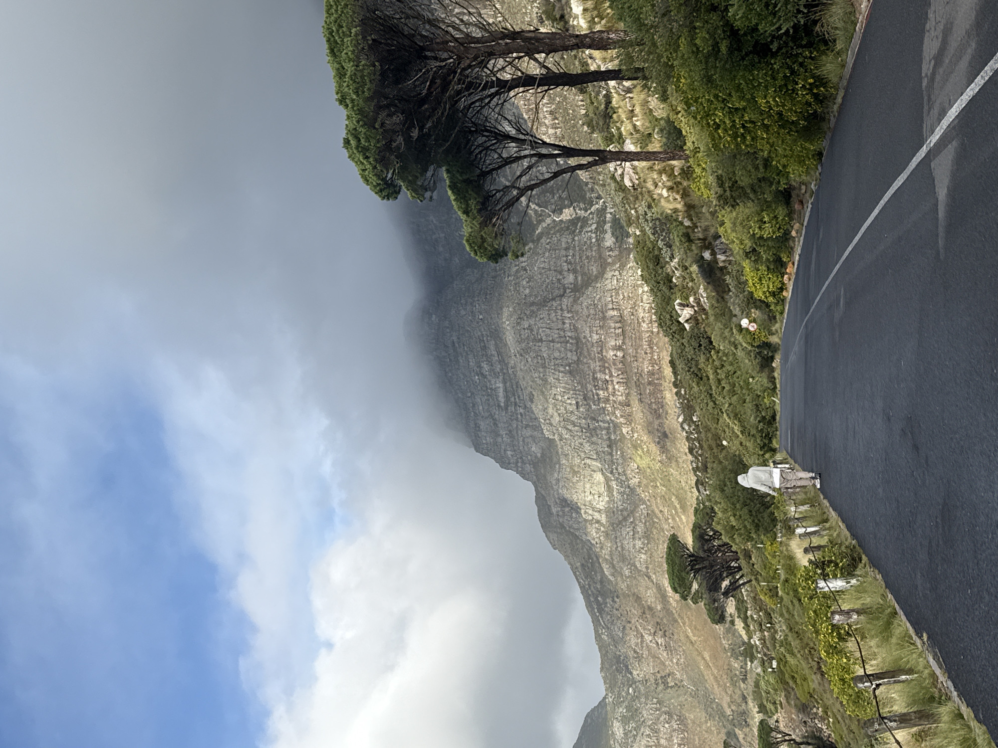 Witness documents Table Mountain's misty landscape in Cape Town