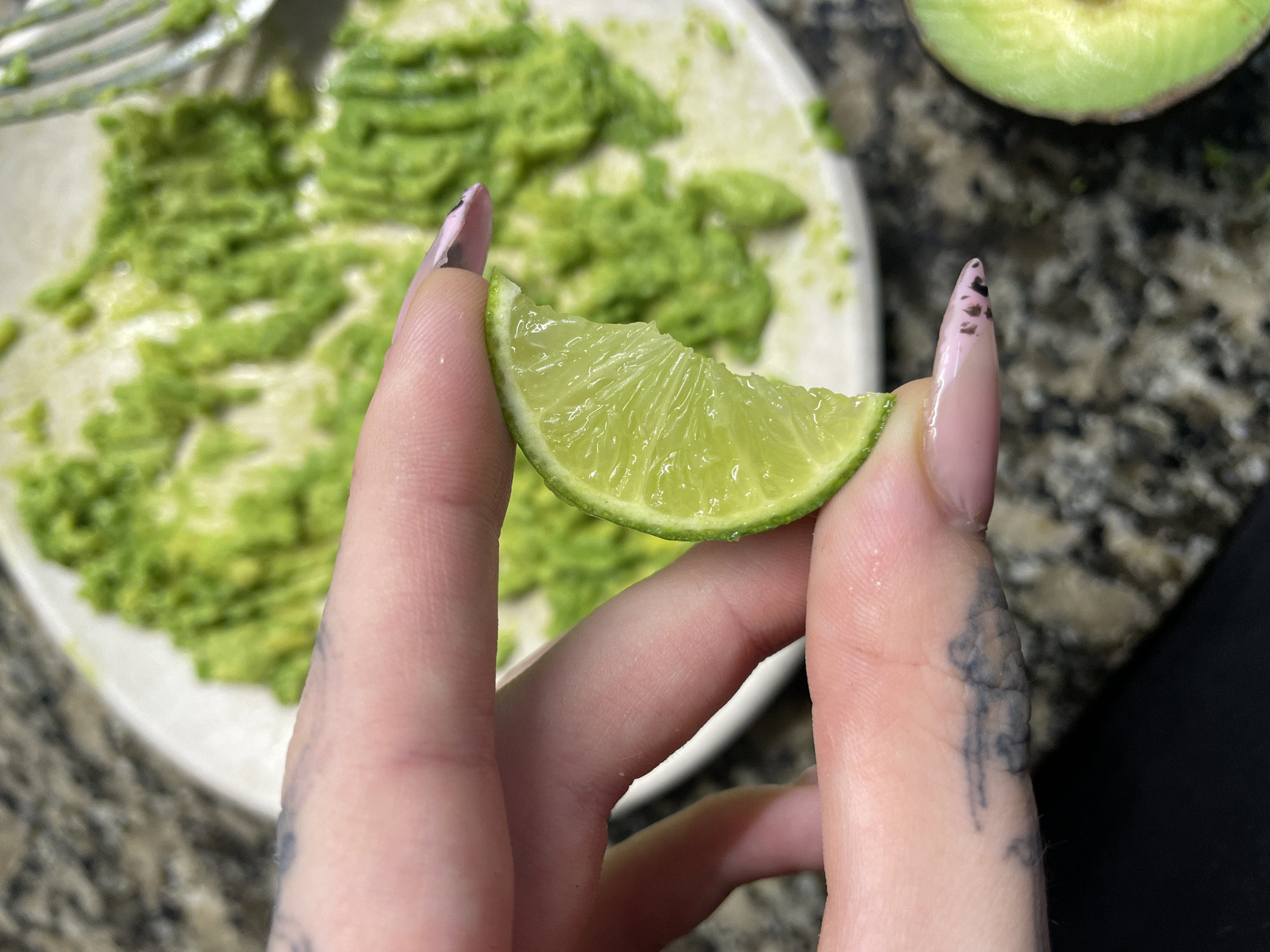 Buenos Aires resident prepares avocado toast with eggs