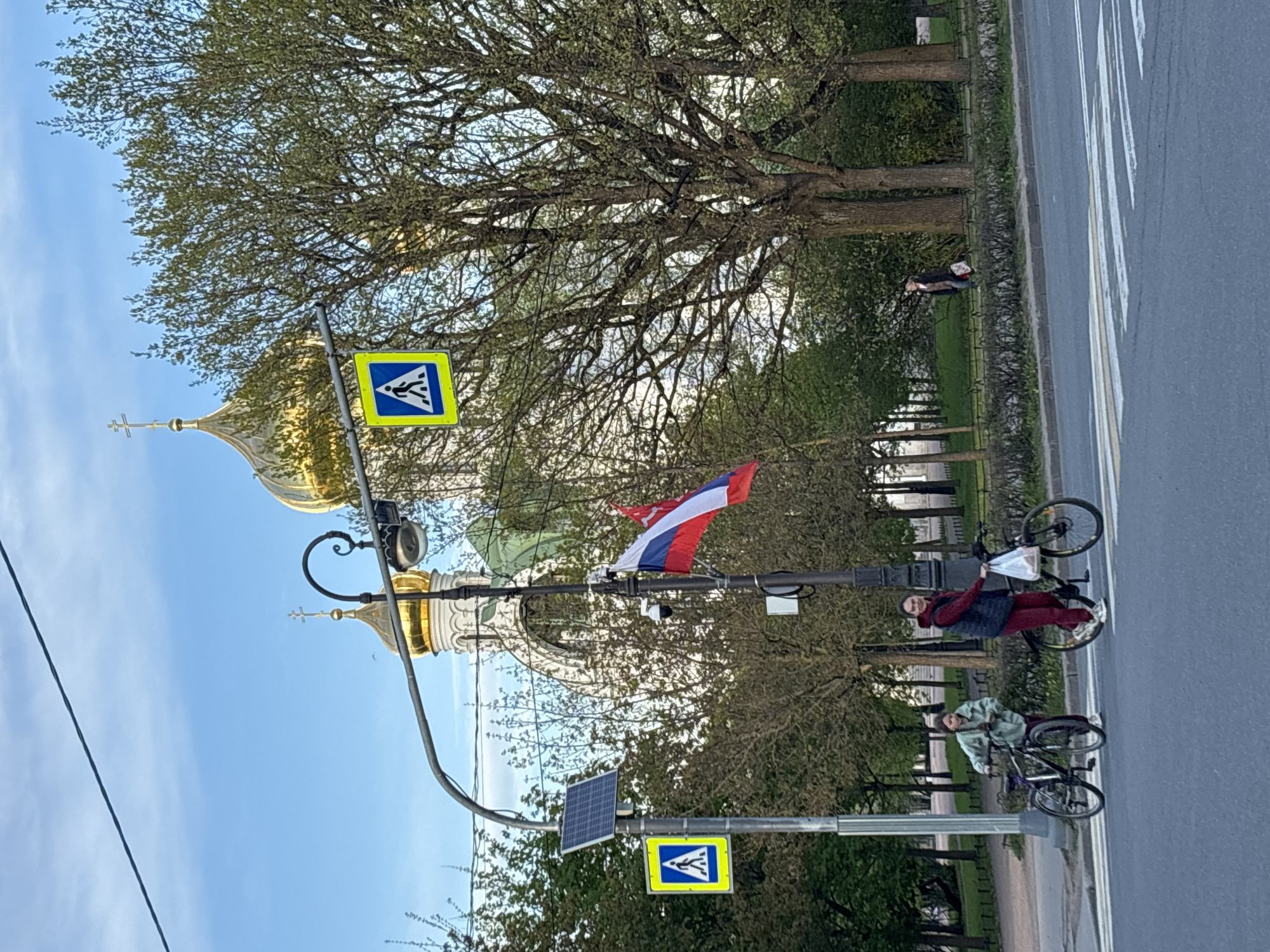 Afternoon scenes captured around historic Pushkin, Russia