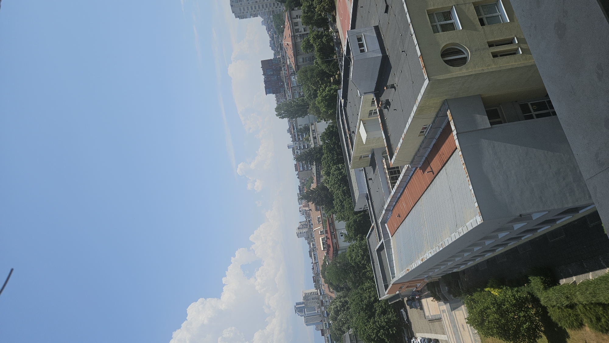 Rooftop-level views across a sunny Sofia neighborhood