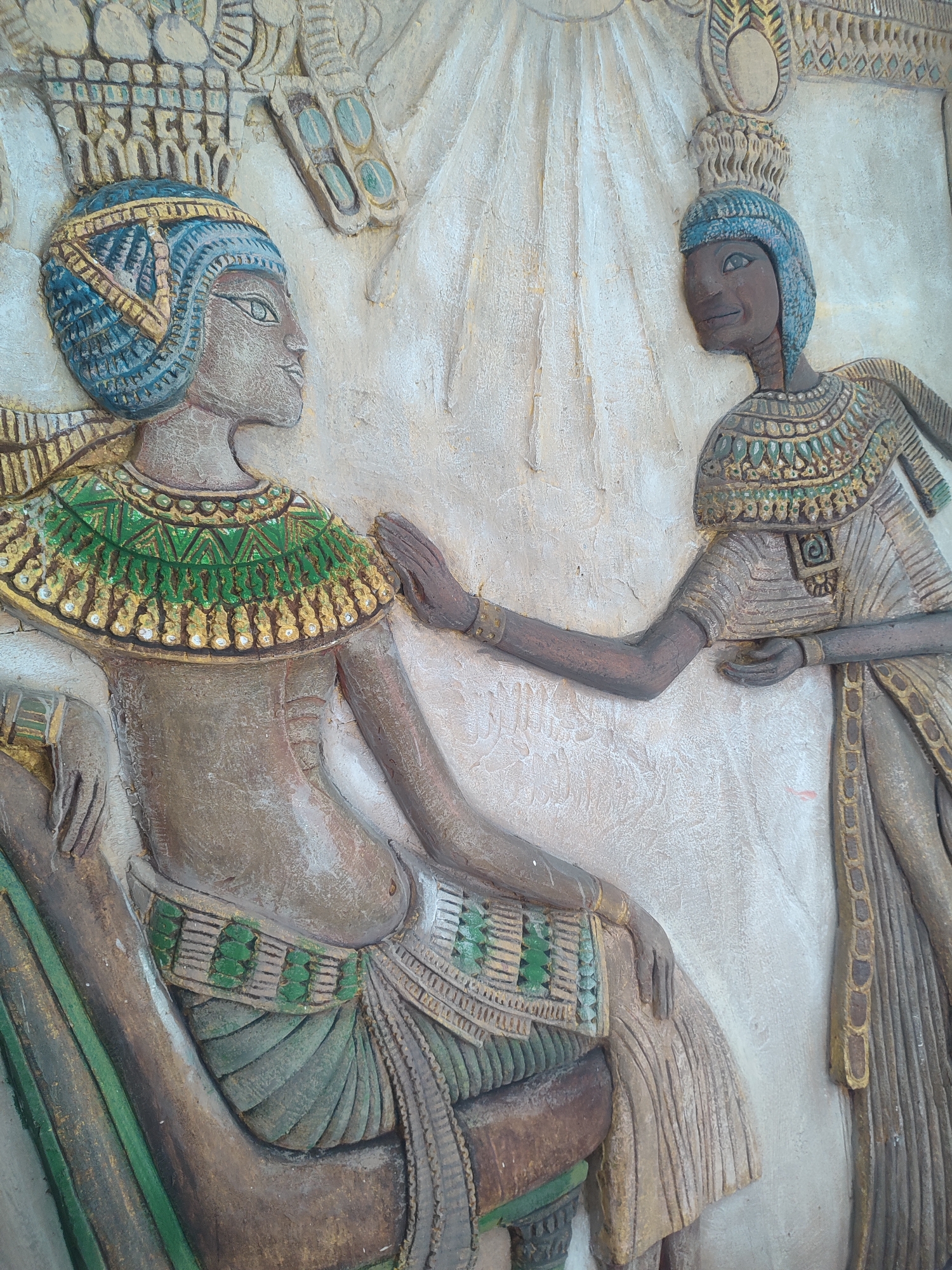 Ancient Egyptian relief carving spotted in Pattaya, Thailand