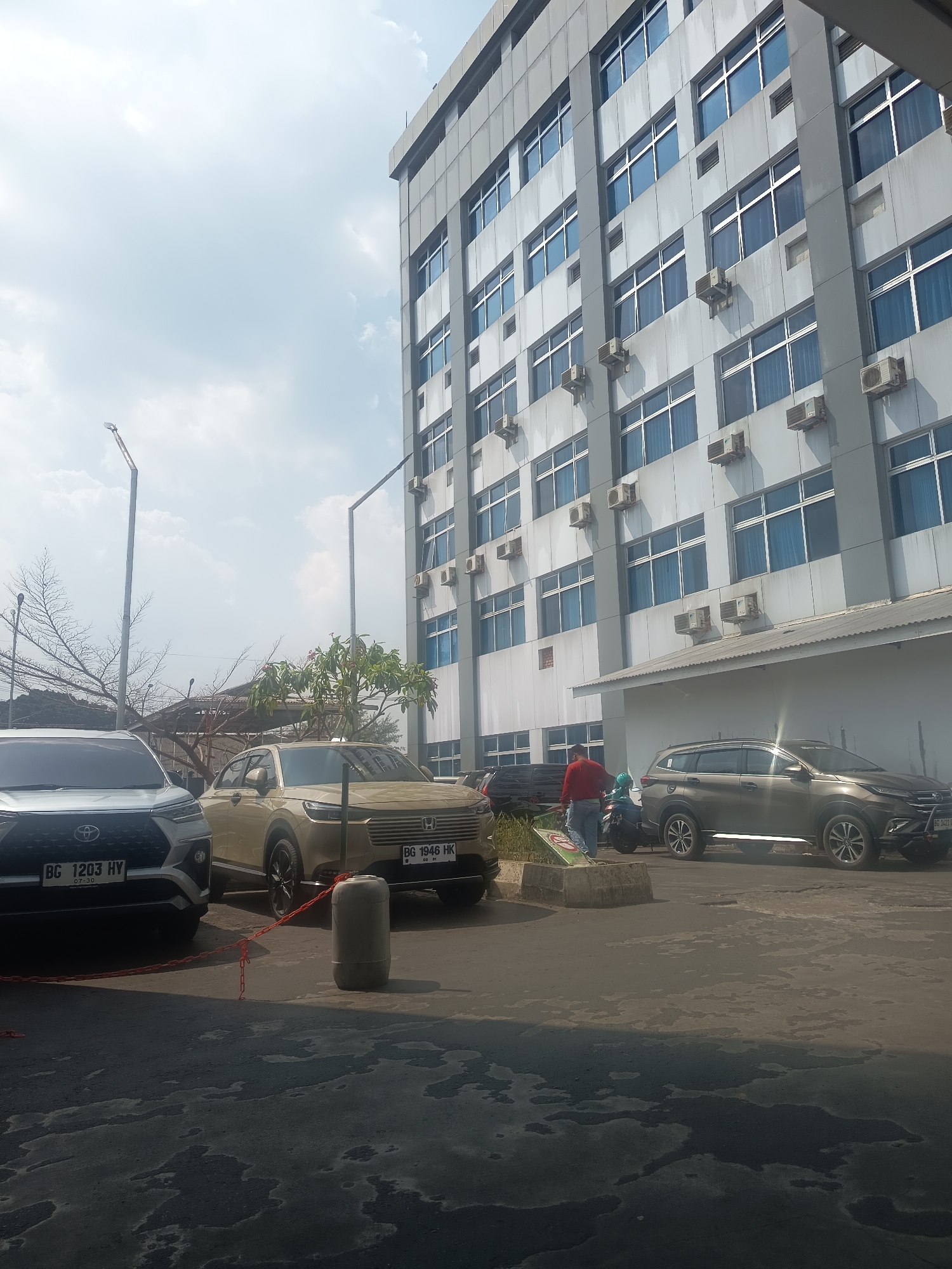Morning activity outside AR. Bunda Hospital, Lubuklinggau