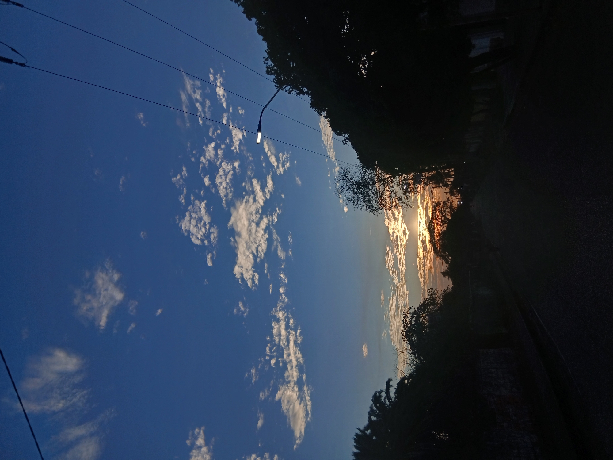 Sunset documented across Juan Griego streets, Venezuela