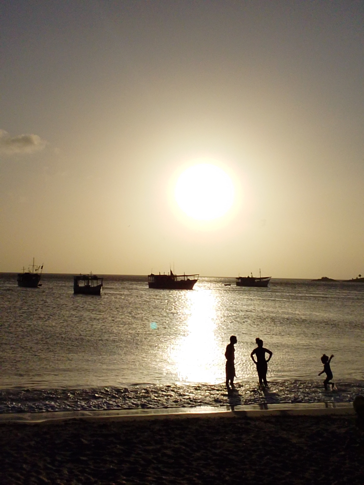 Golden hour at Juan Griego's historic bayfront, Venezuela
