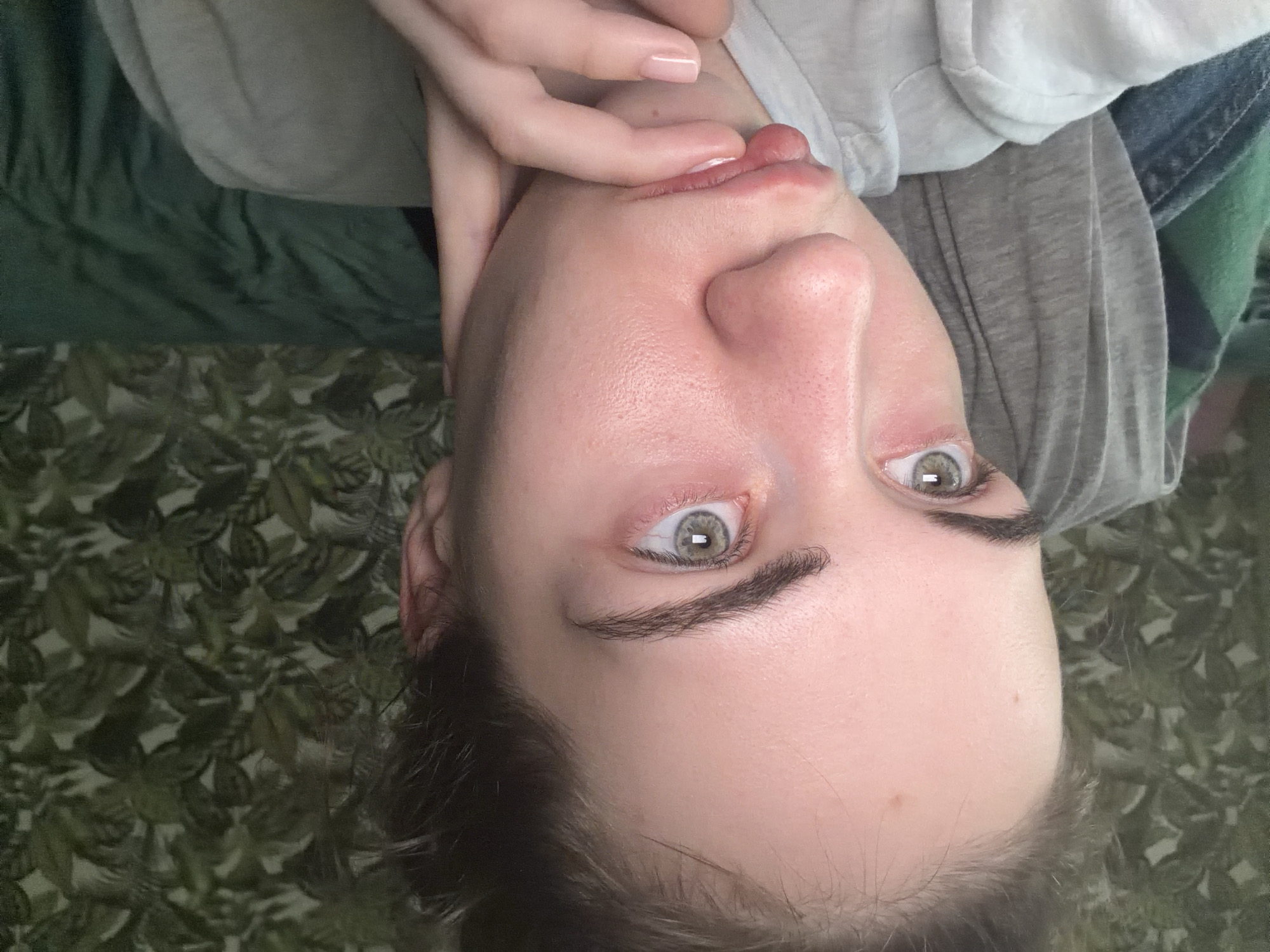 Close-up selfie series from a room in Zavodoukovsk, Russia